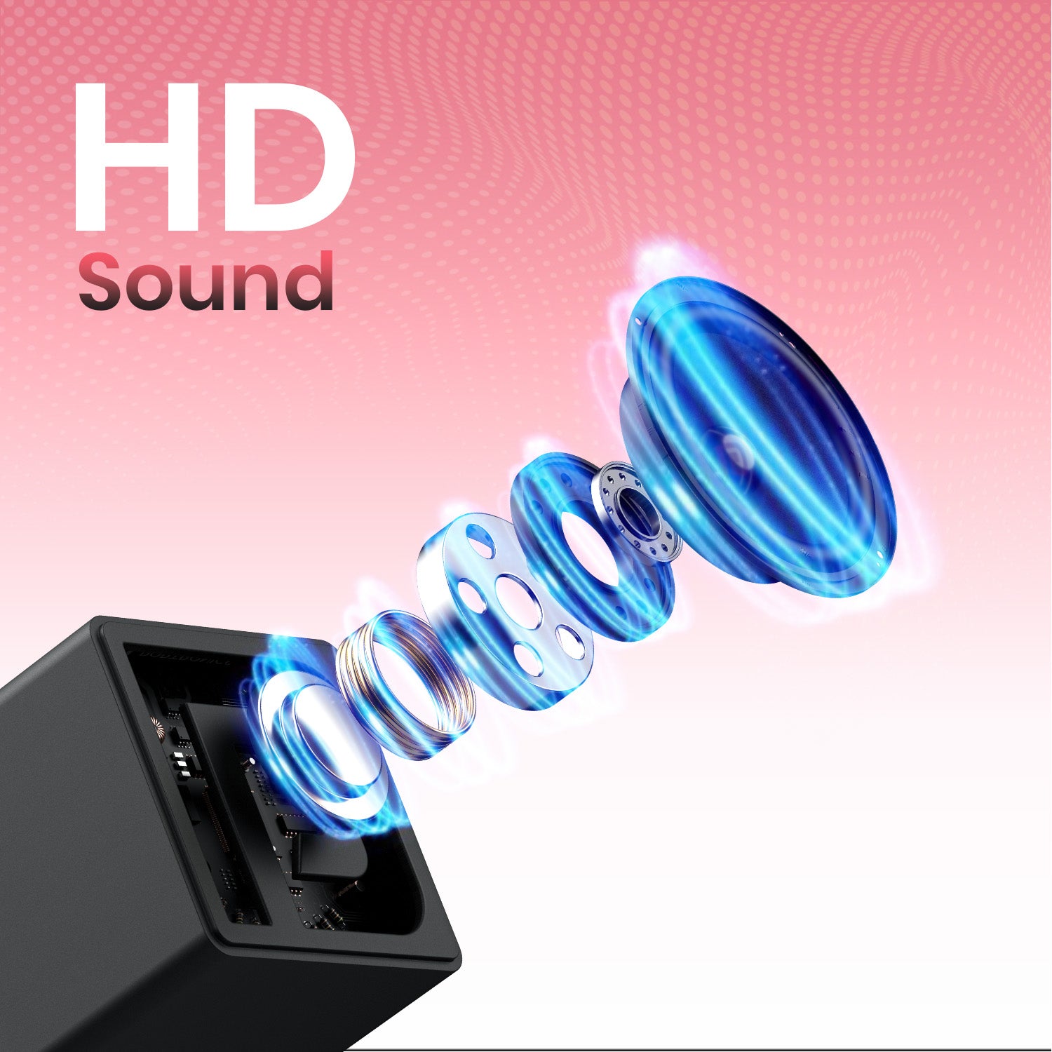 Black Portronics Nugget 3w Portable Wireless Bluetooth mini speakers come with HD sound for mobile| best wireless speaker online at discount price
