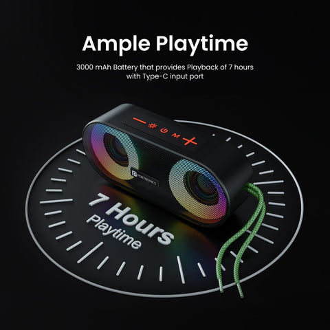 Portronics Pixel 3: 10W Portable Speaker with 3000 Mah battery
