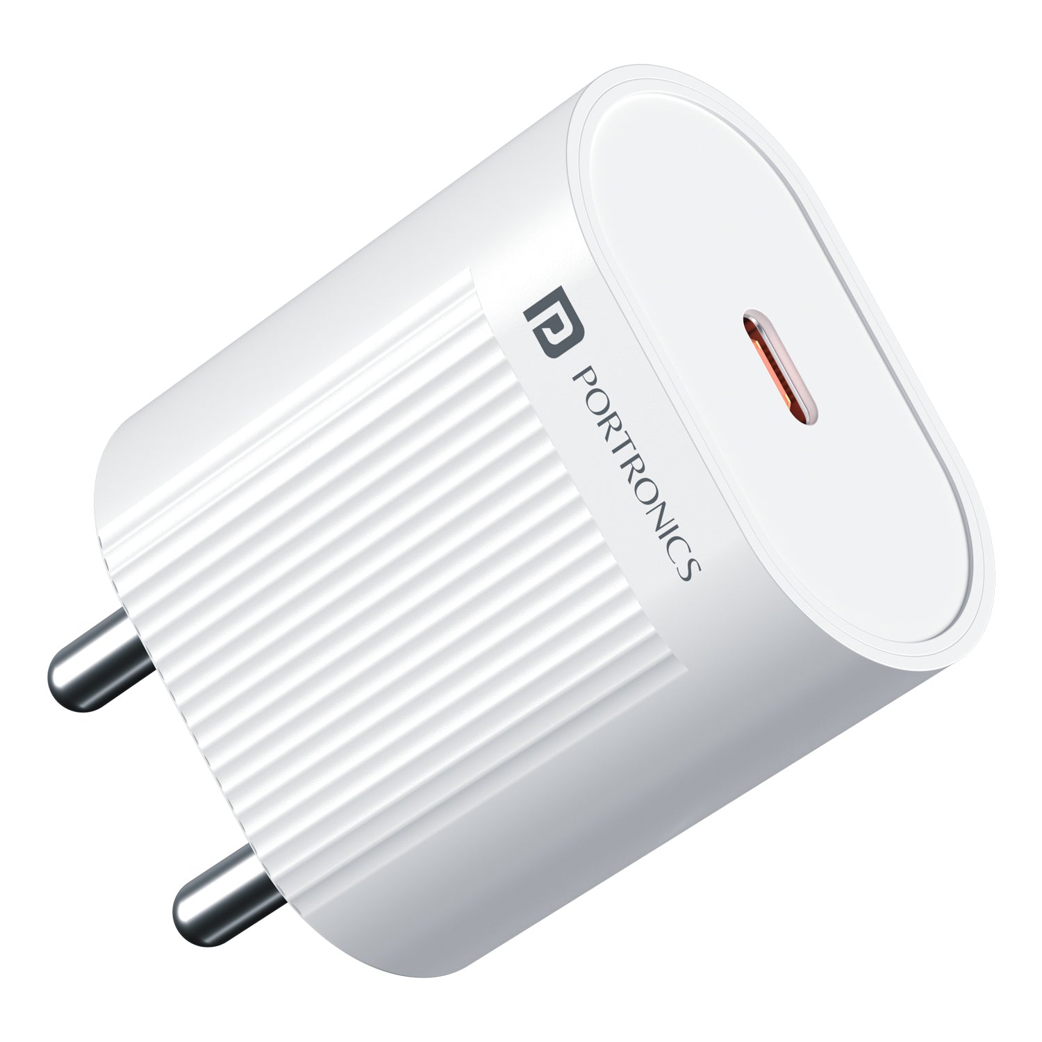 Portronics Adapto 45A 45W Type C PD Charging Adapter – Ultra-fast USB charger with GaN technology, ensuring efficient power delivery, reduced heat generation, and universal compatibility for smartphones, tablets, and laptops.
