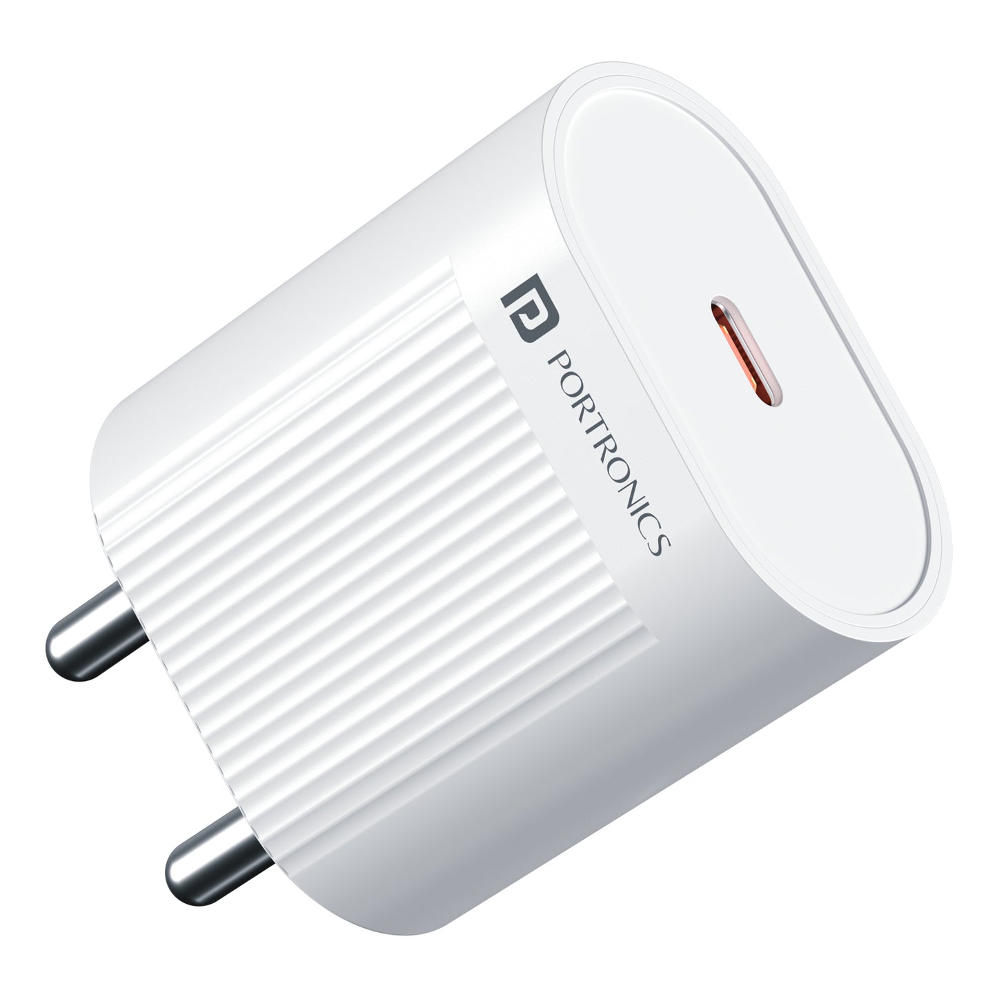 Portronics Adapto 45A 45W Type C PD Charging Adapter – Ultra-fast USB charger with GaN technology, ensuring efficient power delivery, reduced heat generation, and universal compatibility for smartphones, tablets, and laptops.