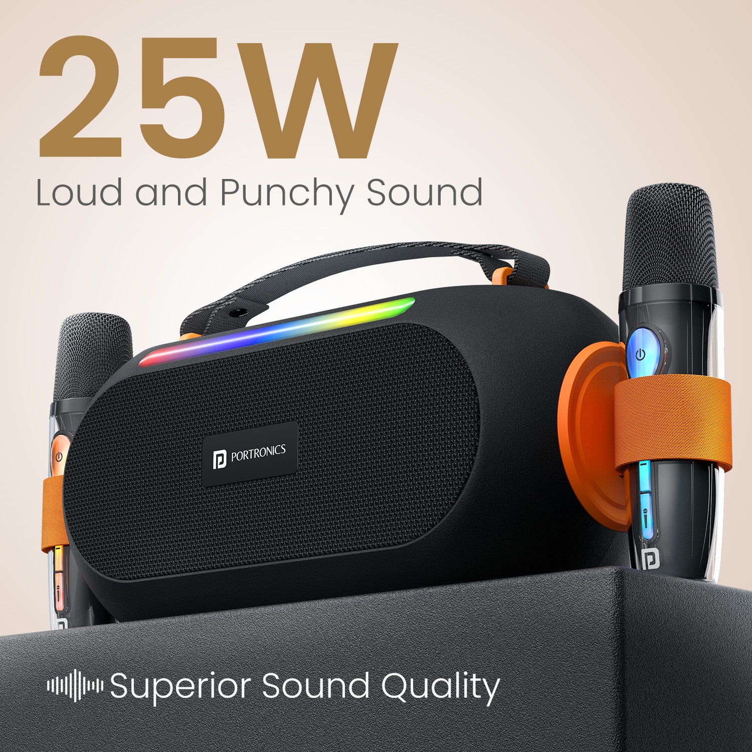 Portronics Apollo 20 Wireless Bluetooth Portable Speaker | wireless speaker | Apollo One | 25W speaker