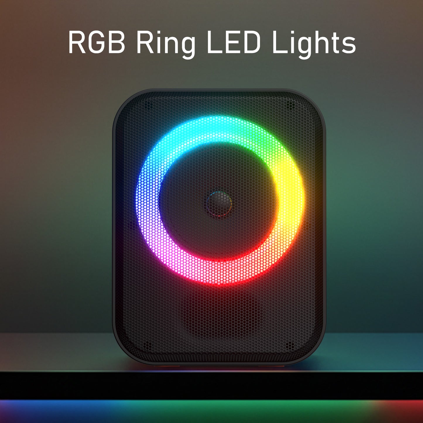 Portronics Apollo 30 | Wireless Bluetooth Speaker with Mic, FM & RGB Lights | Enjoy immersive stereo sound with this karaoke-ready portable speaker that includes a wireless Portronics mic, rechargeable battery, and Type-C fast charging. The Apollo 30 doubles as a stylish Bluetooth speaker for family gatherings, festive events, and outdoor adventures.