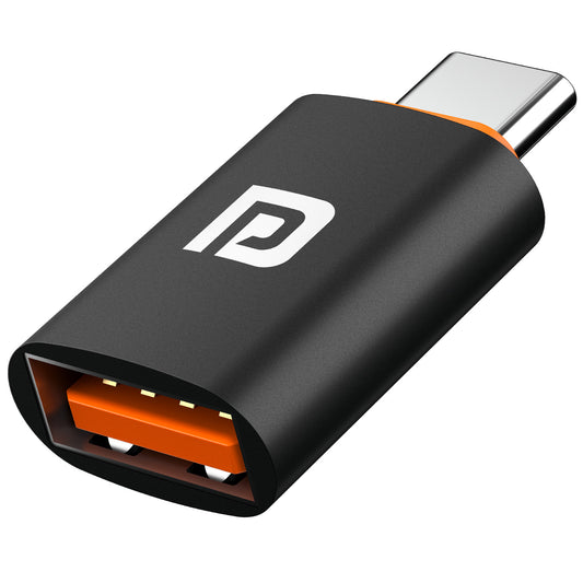 Portronics BridgeY USB to Type C OTG Adapter for Mobile Devices with Fast Charging and Data Transfer Support