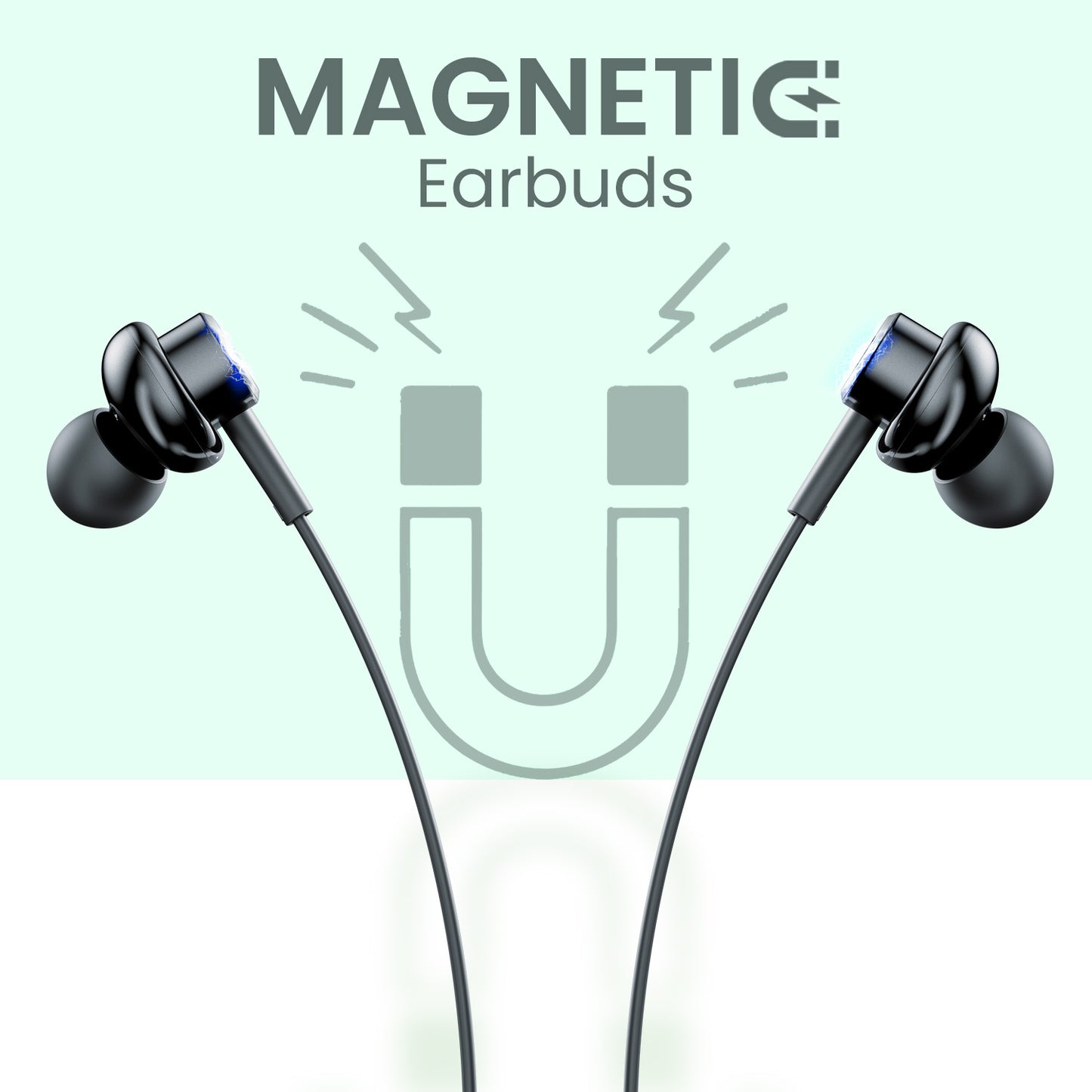 Portronics Conch Gamma C featuring magnetic earbuds and powerful bass for immersive audio| Best wired earphones under 500