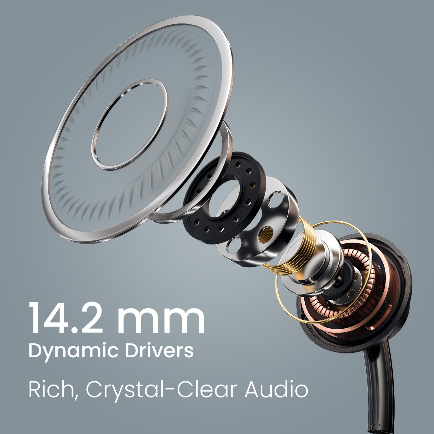 Black Portronics Conch Sigma A Earphone | Powerful 14.2mm Drivers with Deep Bass | Wired earphones under 500