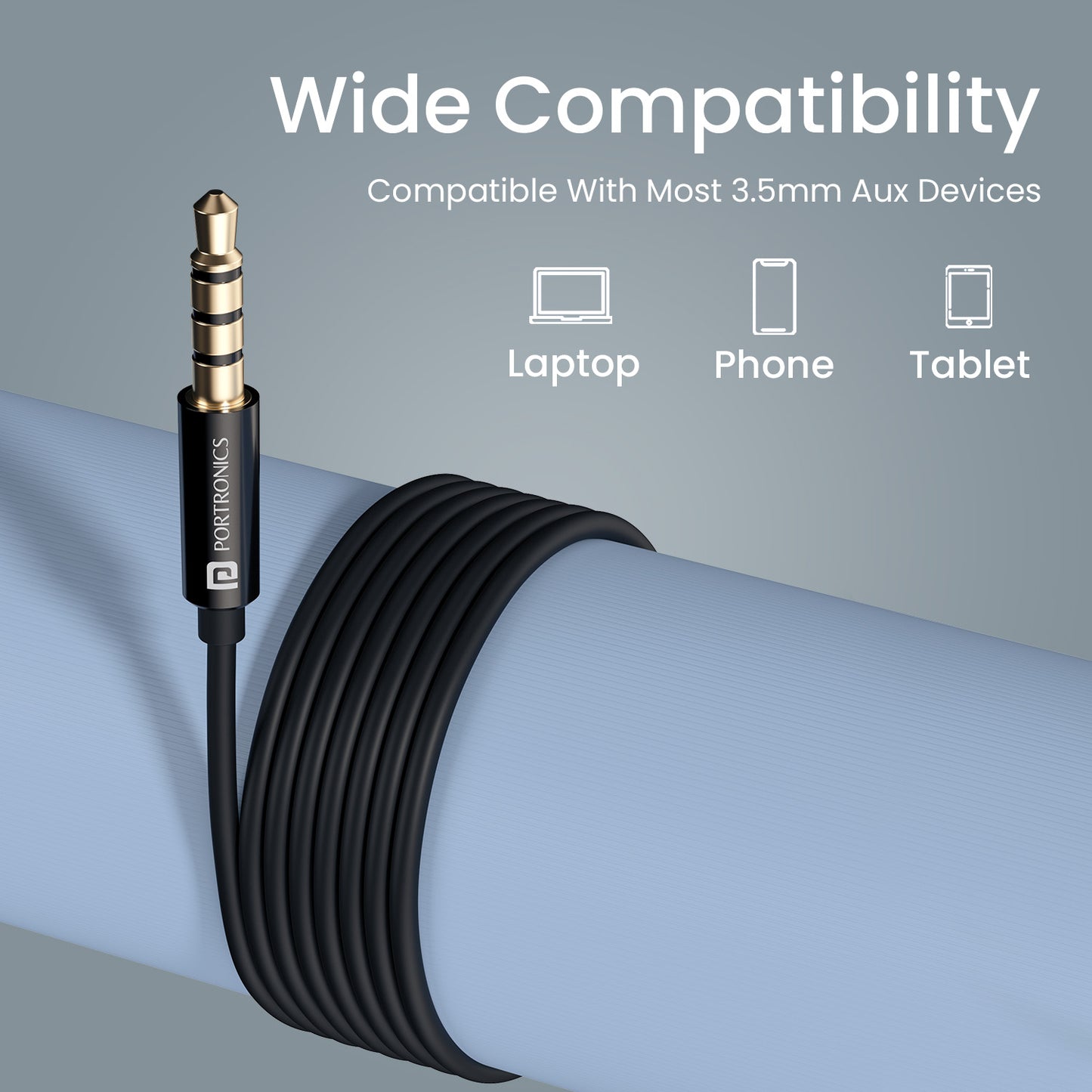 Black Portronics Conch Sigma A Wired Earphone | Durable Cable and Premium Alloy Housing | Wired earphones for mobile and smart devices