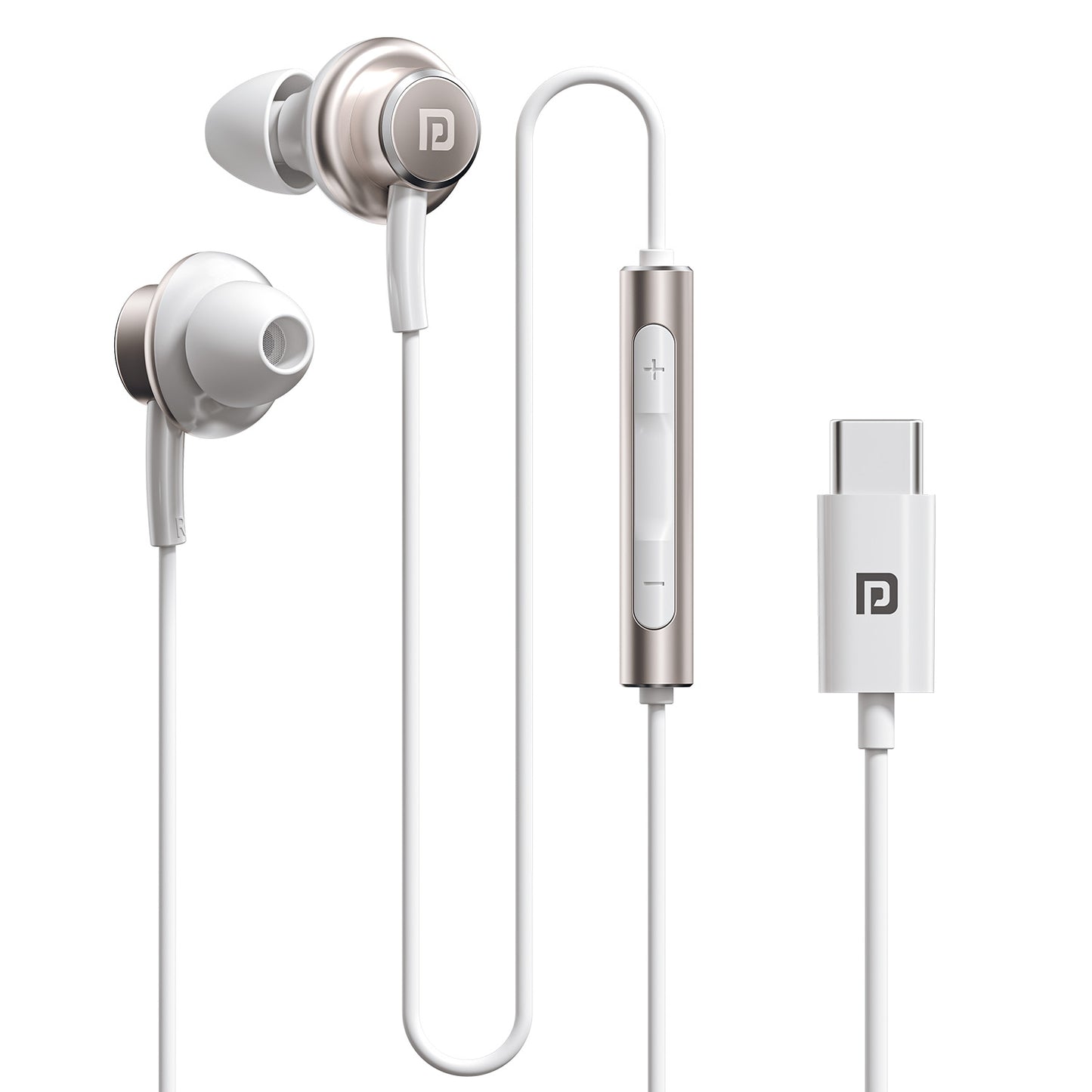 Portronics Conch Sigma Wired Earphone with Type C – Enjoy high-quality audio with this black earphone featuring an ergonomic design, AUX compatibility, and a built-in mic for crystal-clear calls.