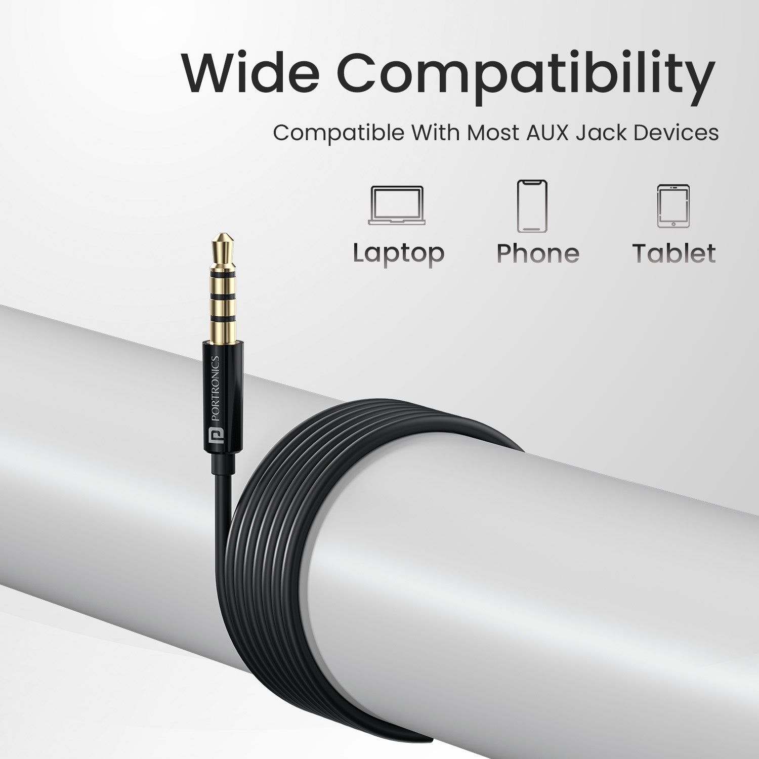 Black Portronics Conch Theta A uses 3.5mm jack for universal use with smartphones, tablets, and laptops| best wired earphones at best price