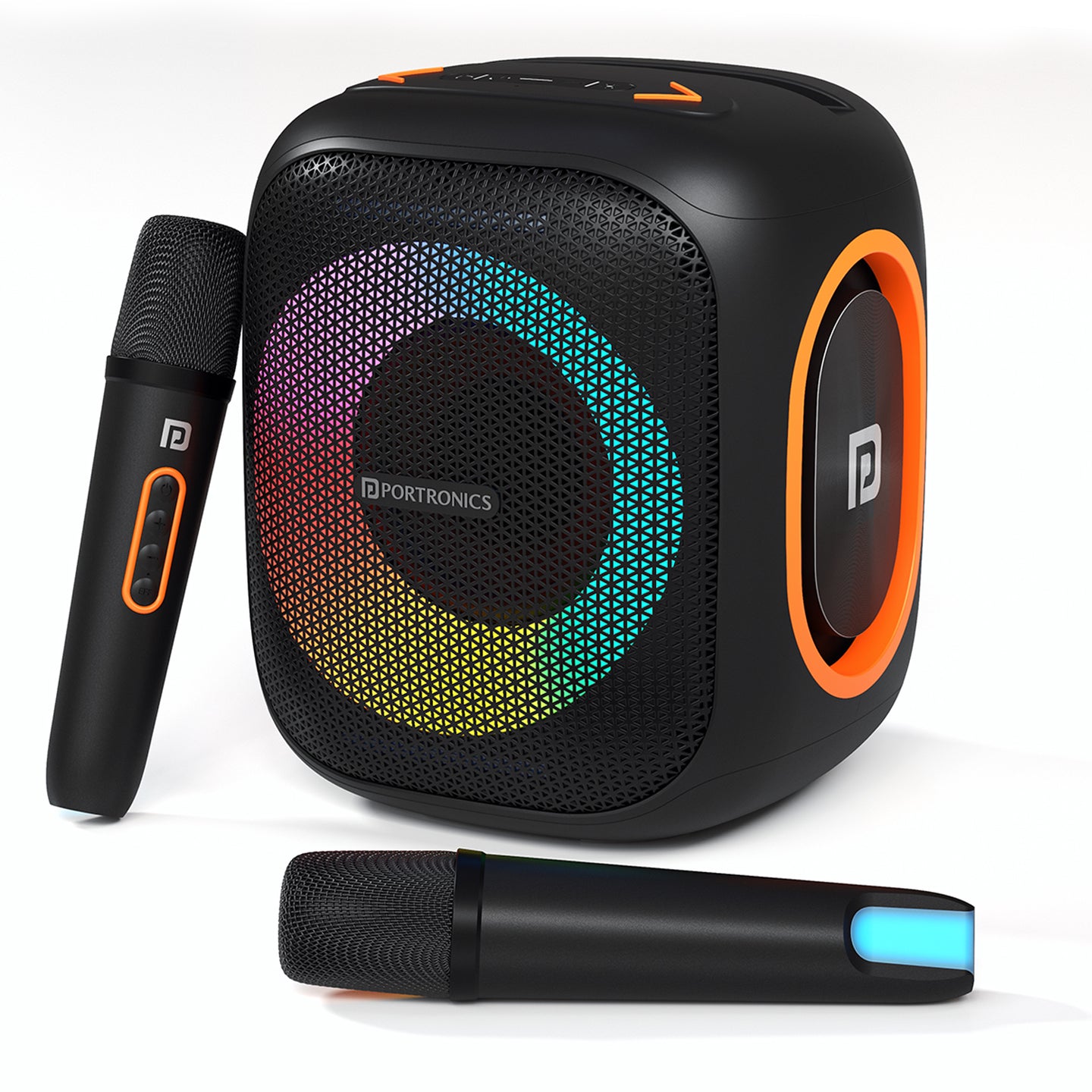 Portronics Dash 10 Wireless Party Speaker with Karaoke Mic