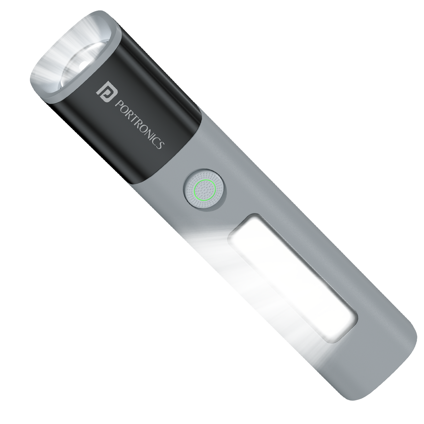 Portronics Eco Glow 2 Rechargeable LED Flash Light | Tactical LED Torch with Adjustable Focus and 300 Lumens Brightness | Super Bright LED Flashlight, Rechargeable LED Torch