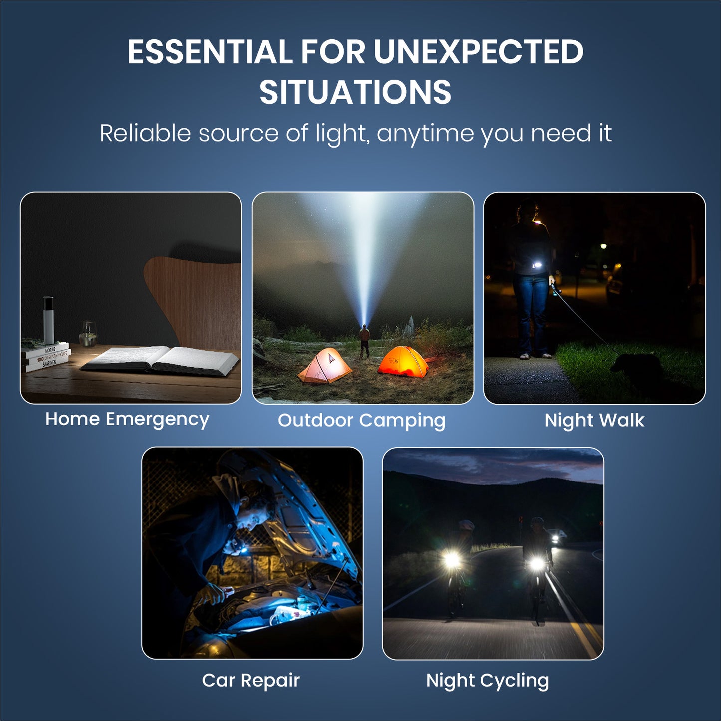 Portronics Eco Glow 2 LED Flashlight | multifunction LED flashlight | ideal torch for travel, home use, breakdowns, and outdoor adventures