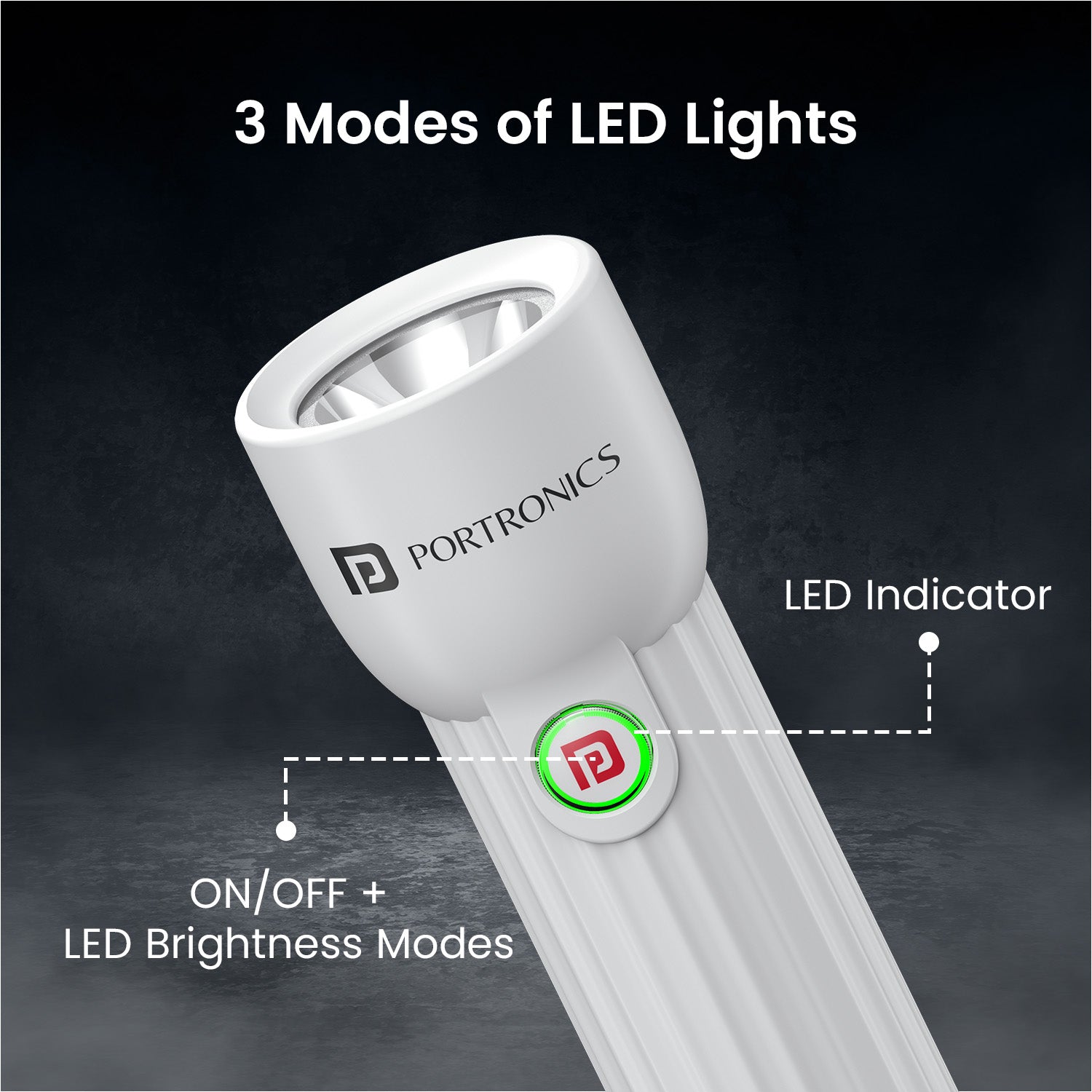 Shop Portronics Eco Glow Small Rechargeable Led Torch Light