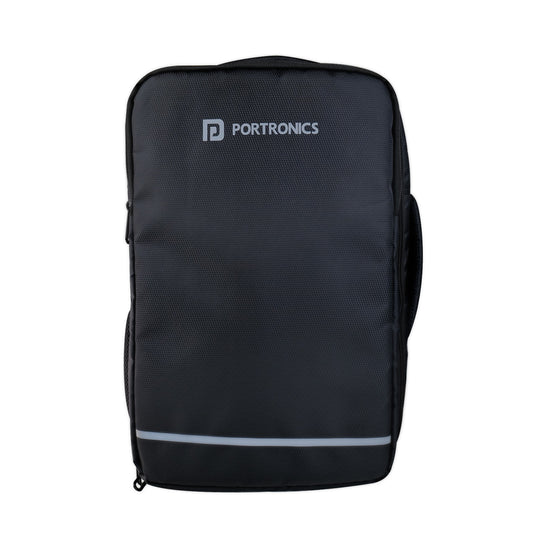 Portronics Elements U unisex canvas laptop bag with 2-in-1 convertible design, perfect for office use and travel needs| best laptop bag for men