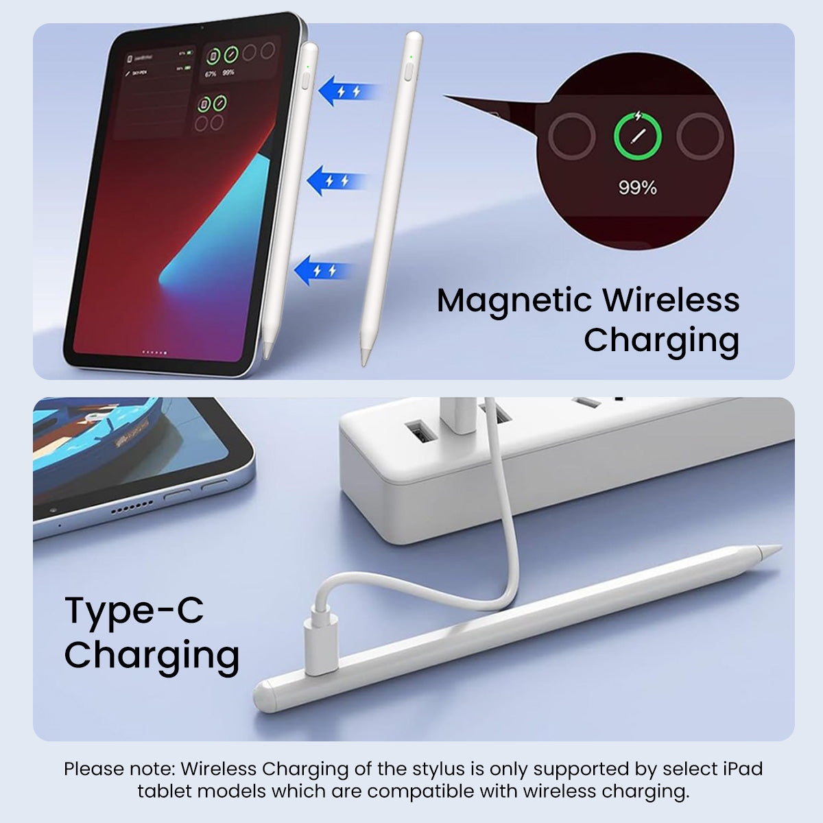 Portronics Glide 2 tablet stylus pen online | stylus pen for tablet| best stylus for Iphone online| Stylus pencil with type c charging| best stylus pencil for Ipad| portronics glide 2 bluetooth stylus