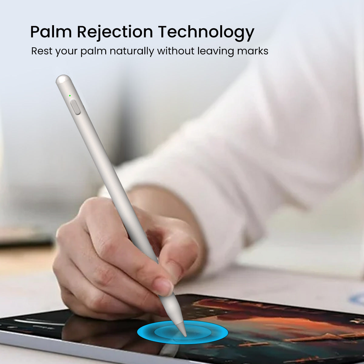 Portronics Glide 2 tablet stylus pen online with plam rejection| best stylus for tablet by portronics