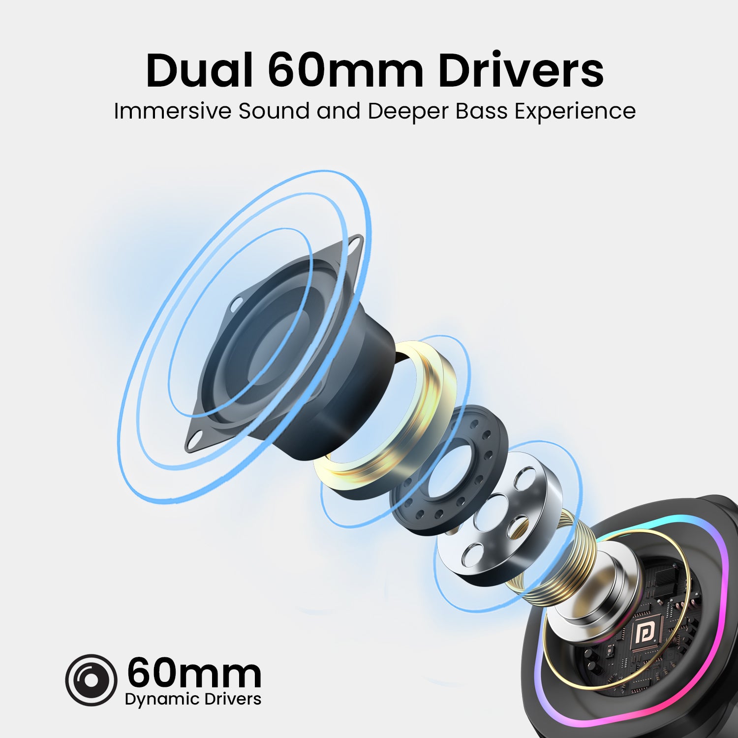 black Portronics In Tune 5 Desktop Speakers | Mini portable speaker for PC with stereo sound | usb speakers for pc delivering clear audio without distortion