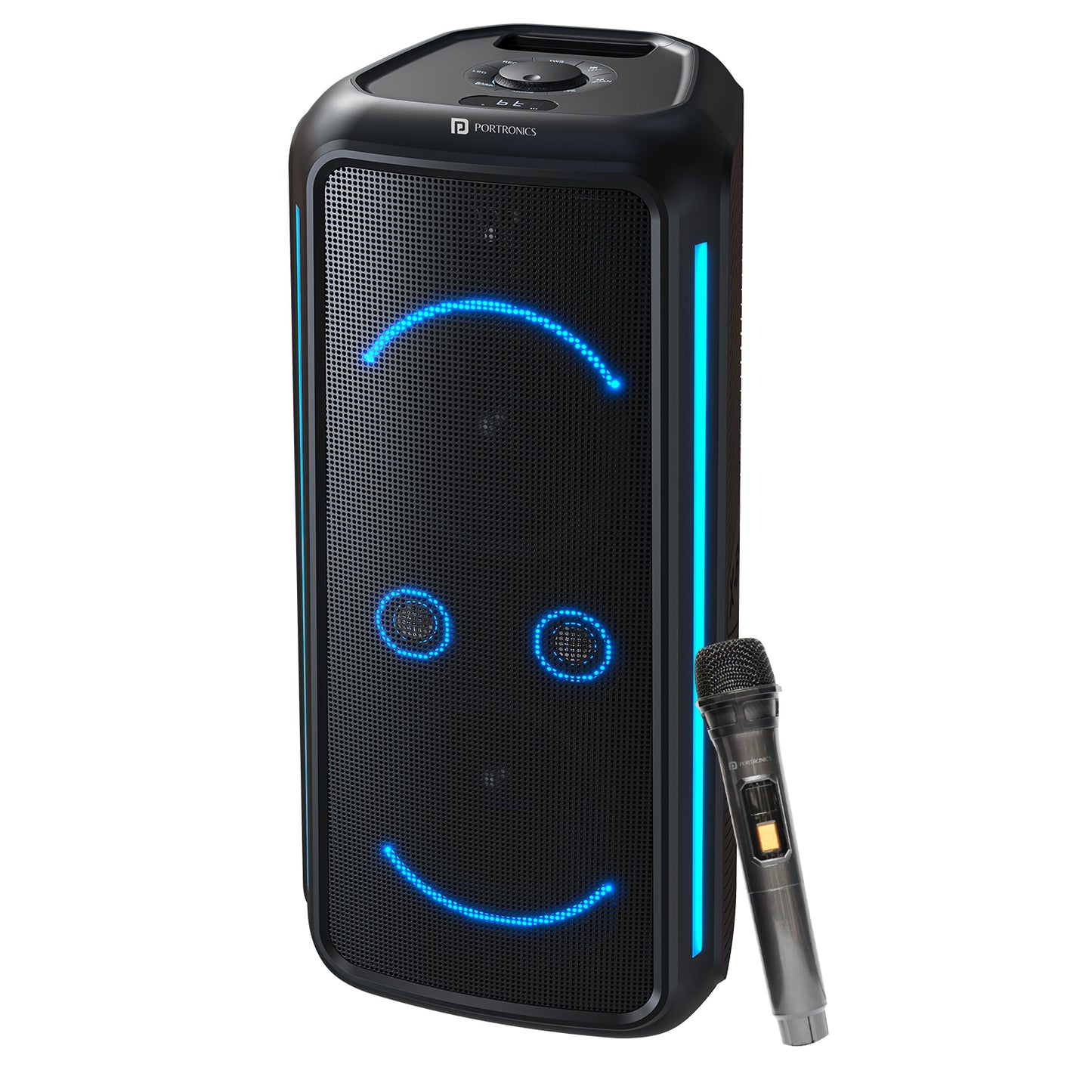 Portronics Iron Beats 5 Prime 250W Wireless Party Speaker With Mic | Powerful portable Bluetooth speaker for parties with dual bass drivers | wireless speakers for everyday entertainment