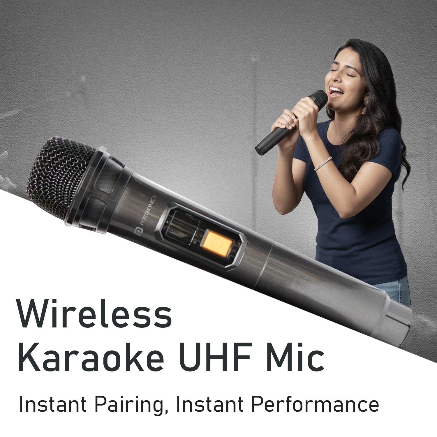 Portronics Iron Beats 5 Prime Karaoke Speaker With Wireless Mic | Perfect for kids and adults for singing and fun family sessions | mic with speaker for enjoyable karaoke moments| Ideal for karaoke nights with UHF wireless mic and echo control