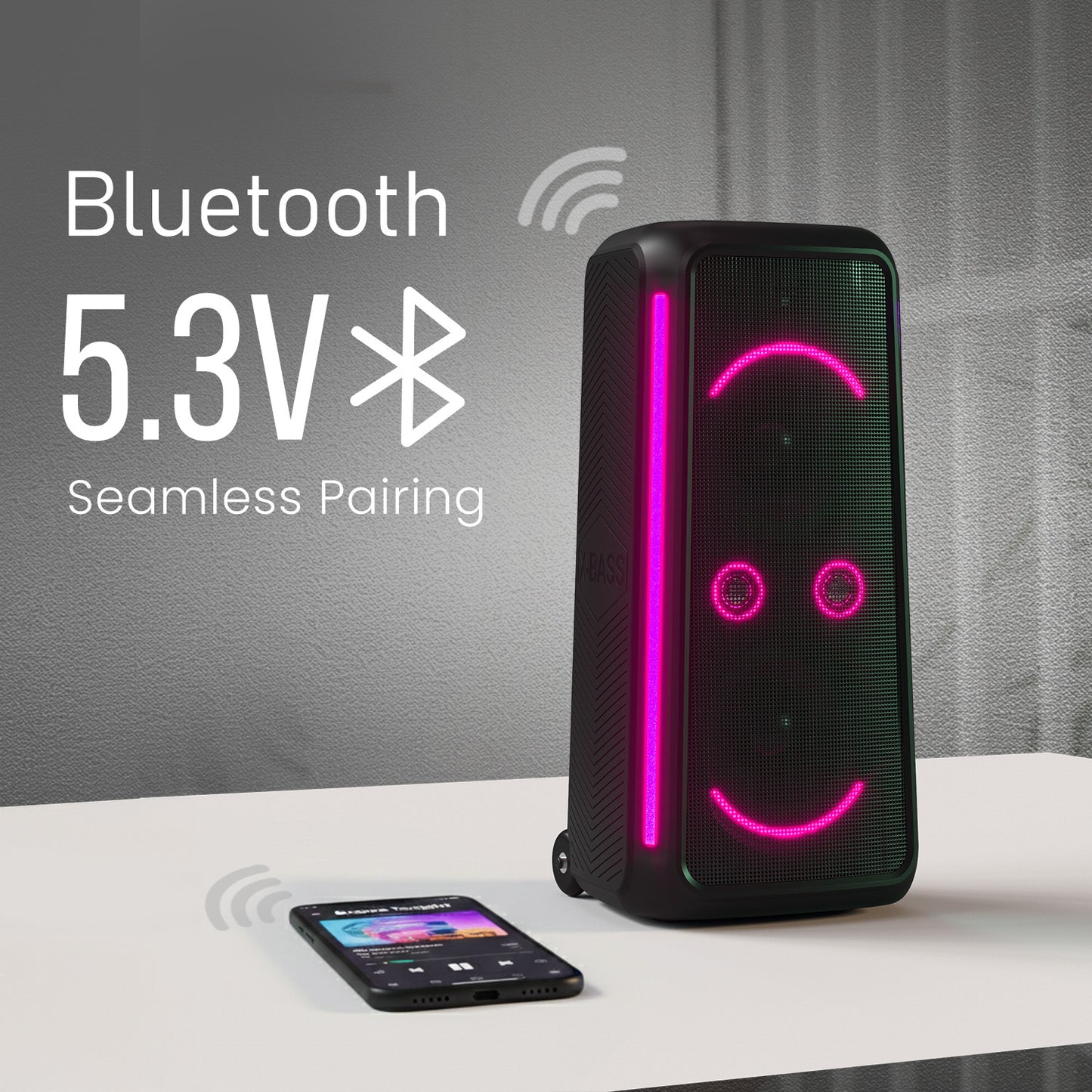 Portronics Iron Beats 5 Prime TWS Wireless Speaker | Best for large gatherings using TWS mode for wider stereo sound | TWS for enhanced audio experience