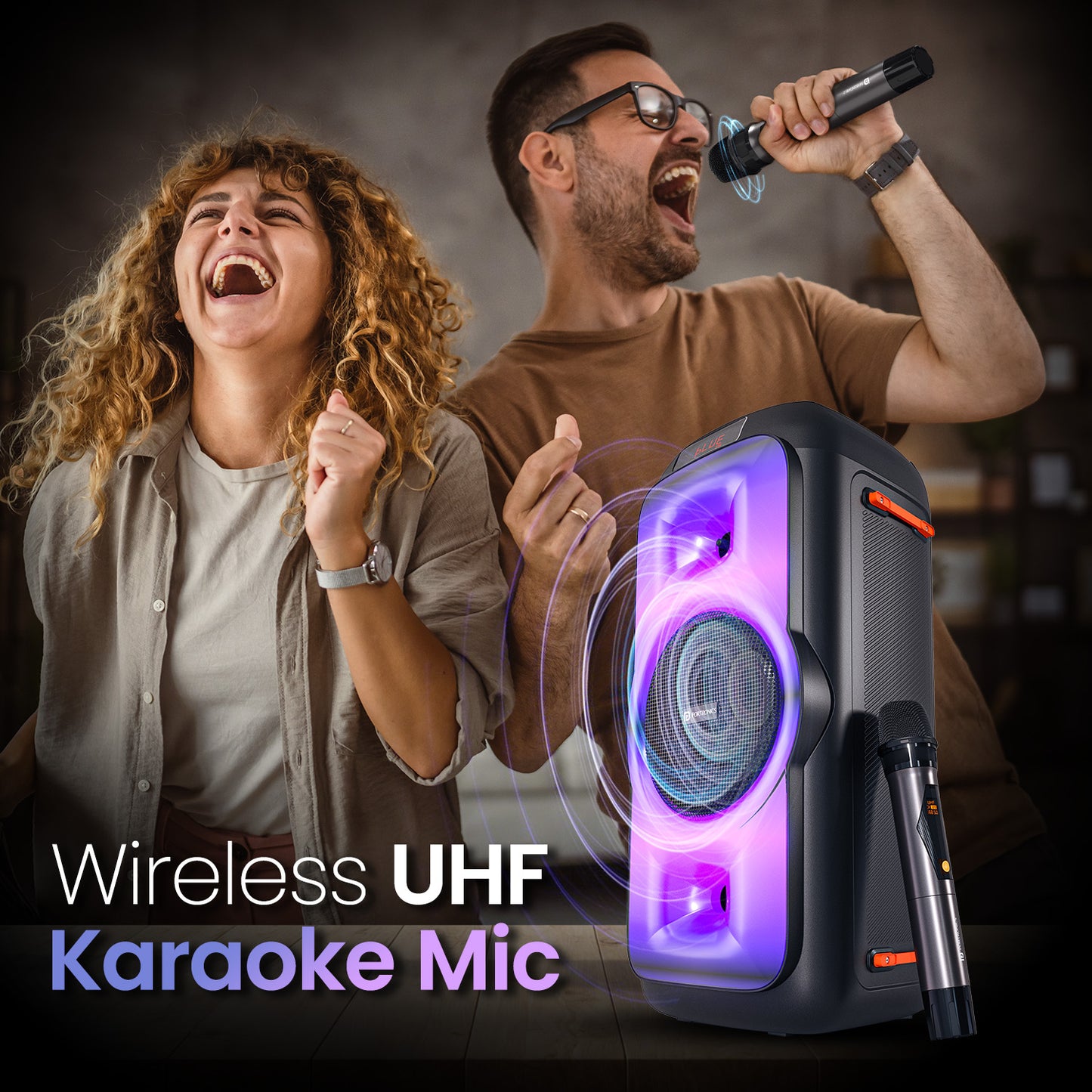 Portronics Iron Beats III portable wireless party speaker 200w party speaker| wireless party speaker| wireless Speaker 200w party speaker with mic| wireless party speaker| 200w speaker online at best price| best party speaker online
