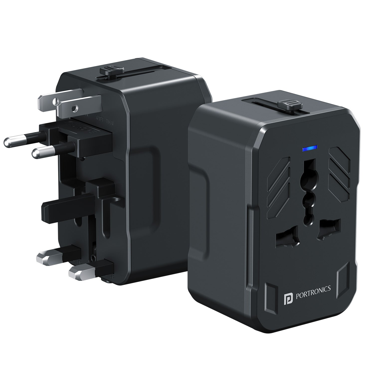Portronics Juicemate 4 20W Type-C PD outlet for fast charging of USB-C devices | Universal travel adapter for smart devices