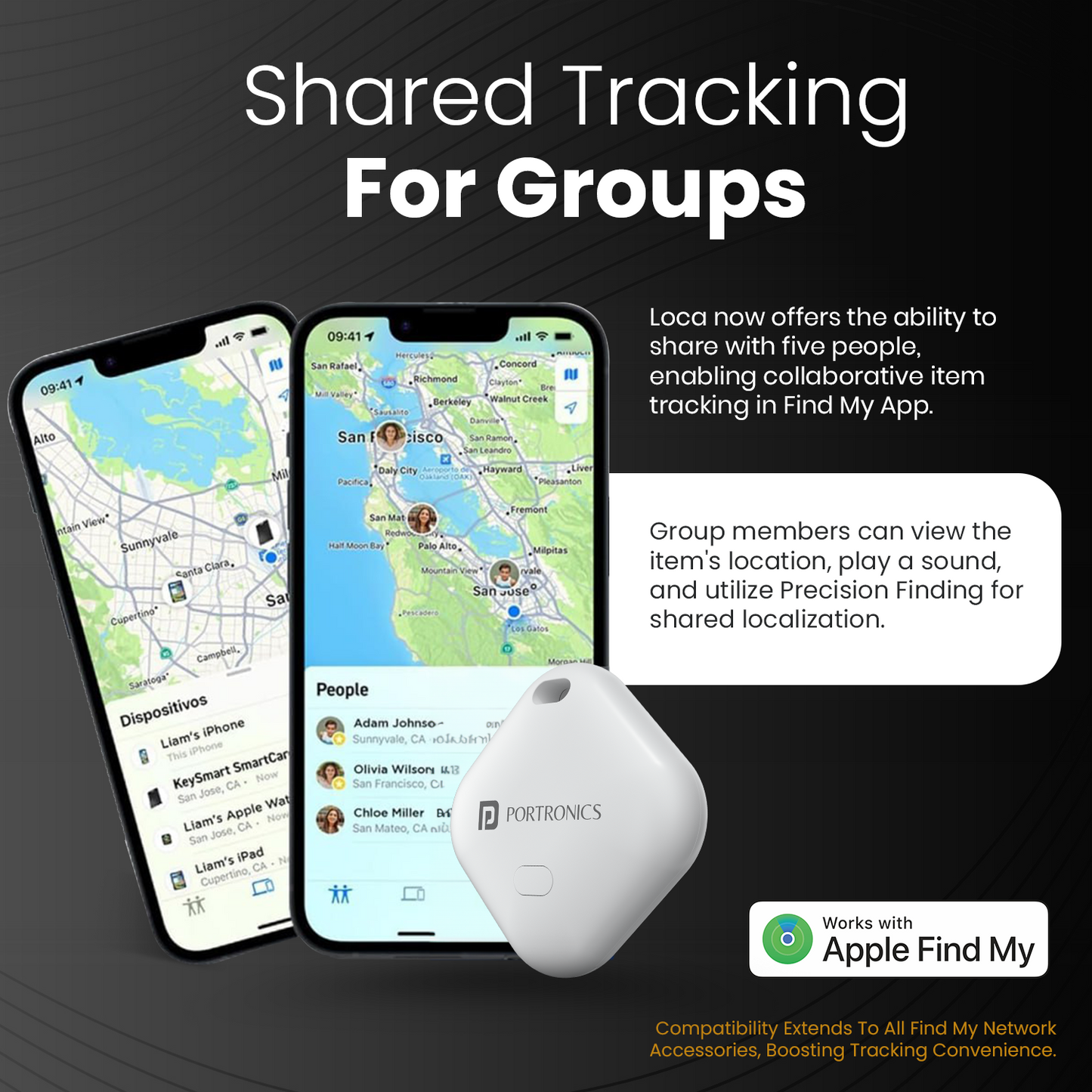 Portronics Loca Item Finder | Suitable for home, office, and travel use with 1-year replaceable battery | Location tracker online helps keep essentials safe and easy to find
