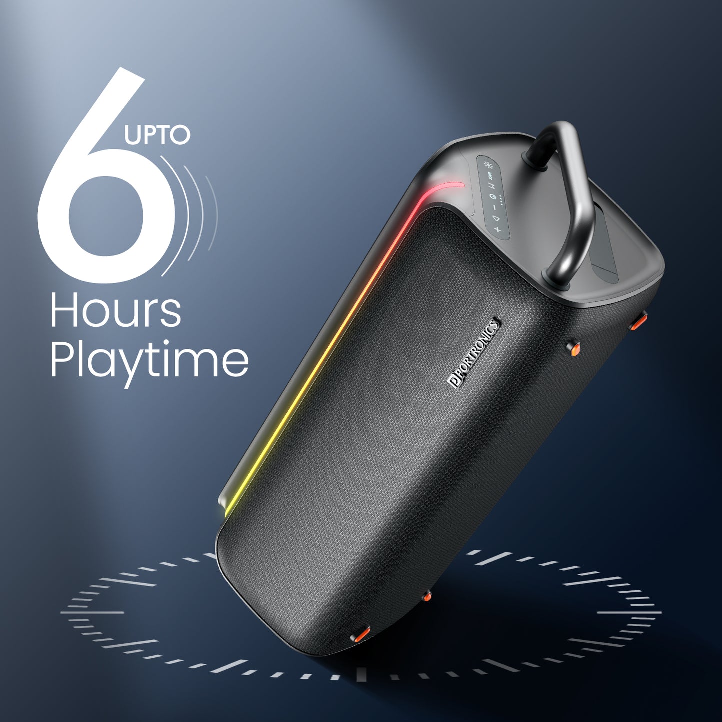 Portronics Nebula X Speaker with MIC | Karaoke Speaker with Wireless Mic | Portable Wireless Bluetooth Party Speaker with Long Playtime & AUX Support