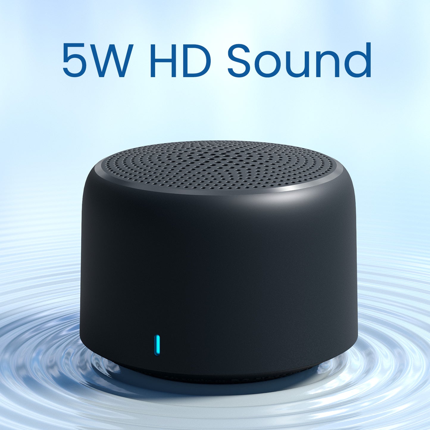 Black Portronics Pico Mini Wireless Bluetooth Speaker | Portable Speaker with Long Battery Life & 5W Output| best 5w hd speaker for music