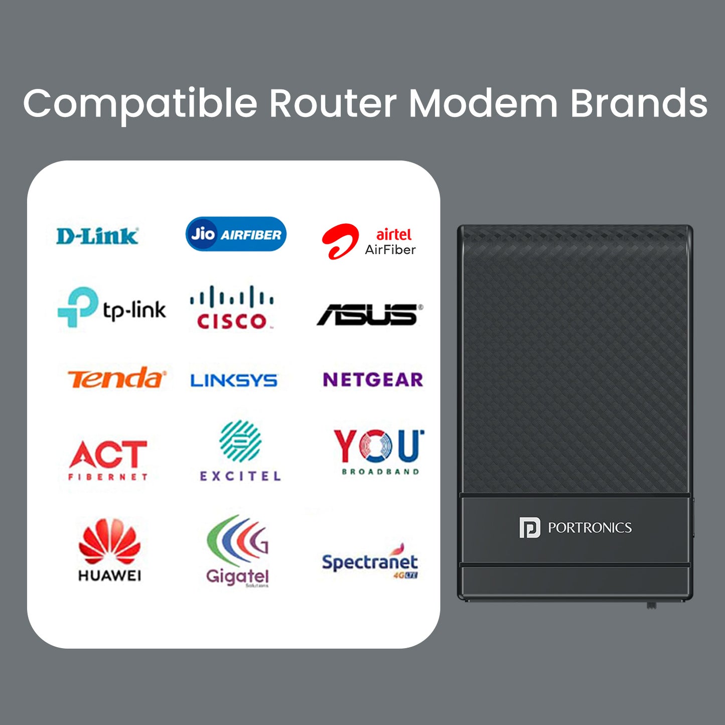 Portronics Power Plus II Router UPS | Compact Mini Power Bank for Broadband Modem, AirFiber & WiFi Routers | Router UPS, Mini Power Bank, Power Bank for WiFi