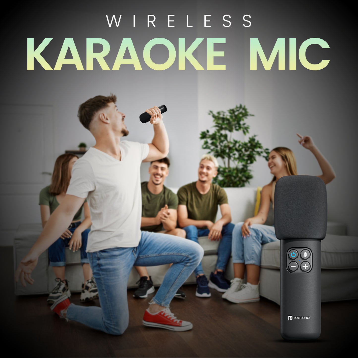 Portronics Resonate 2 14w portable speaker comes with wireless karaoke mic for singing| best speaker for small parties 
