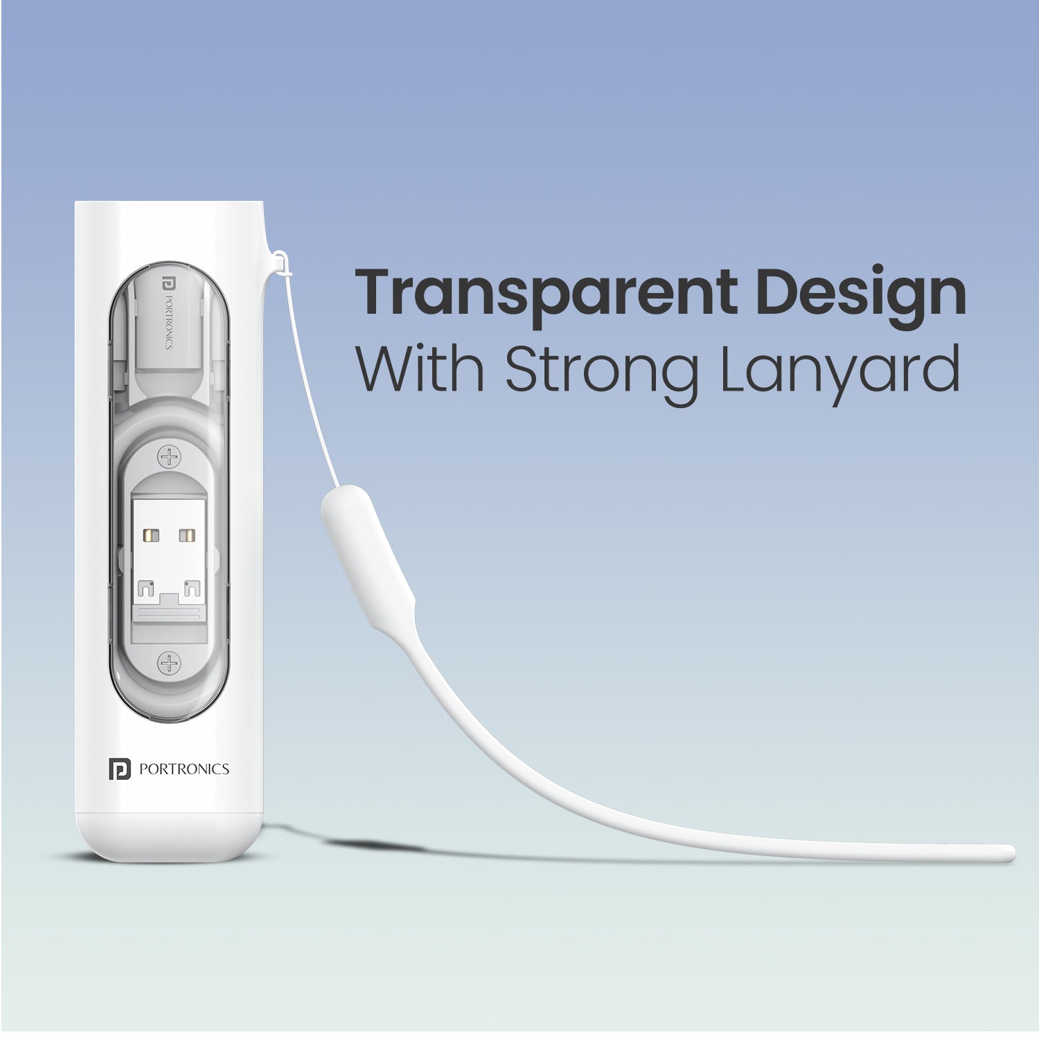 White Portronics Snapcase 4 high-speed charging and data cable kit | 8-pin lightning connector| multifunctional fast charging data cable kit
