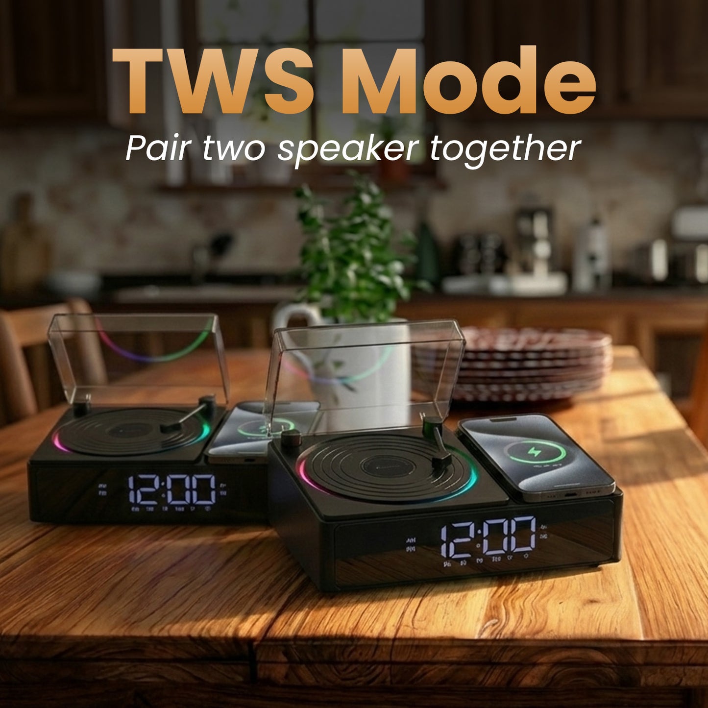 Portronics Sound Flow rechargeable speaker bluetooth with TWS Mode | Designed for modern homes with mood lighting, micro SD card slot, and USB input | Portable speakers that blend functionality with style and smart connectivity.