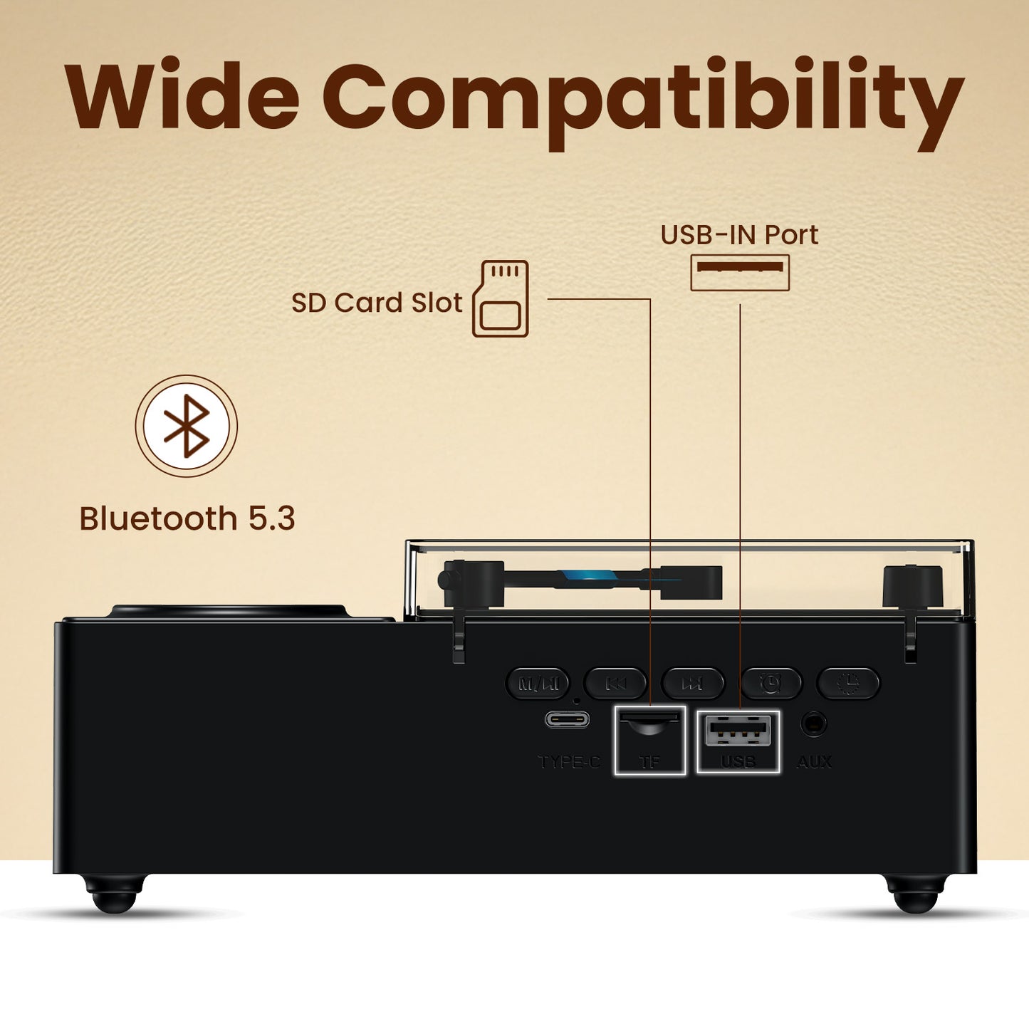 Portronics Sound Flow rechargeable speaker bluetooth with TWS Mode | Designed for modern homes with mood lighting, micro SD card slot, and USB input | Portable speakers that blend functionality with style and smart connectivity.
