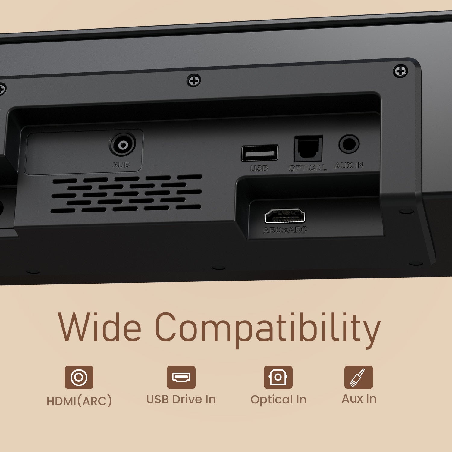 Portronics Sound Slick X1 Soundbar with Wireless Subwoofer with multi connectivity | Perfect for large rooms using high-power 600W output and Dolby Atmos height channels | wireless soundbar delivering theatre-like sound