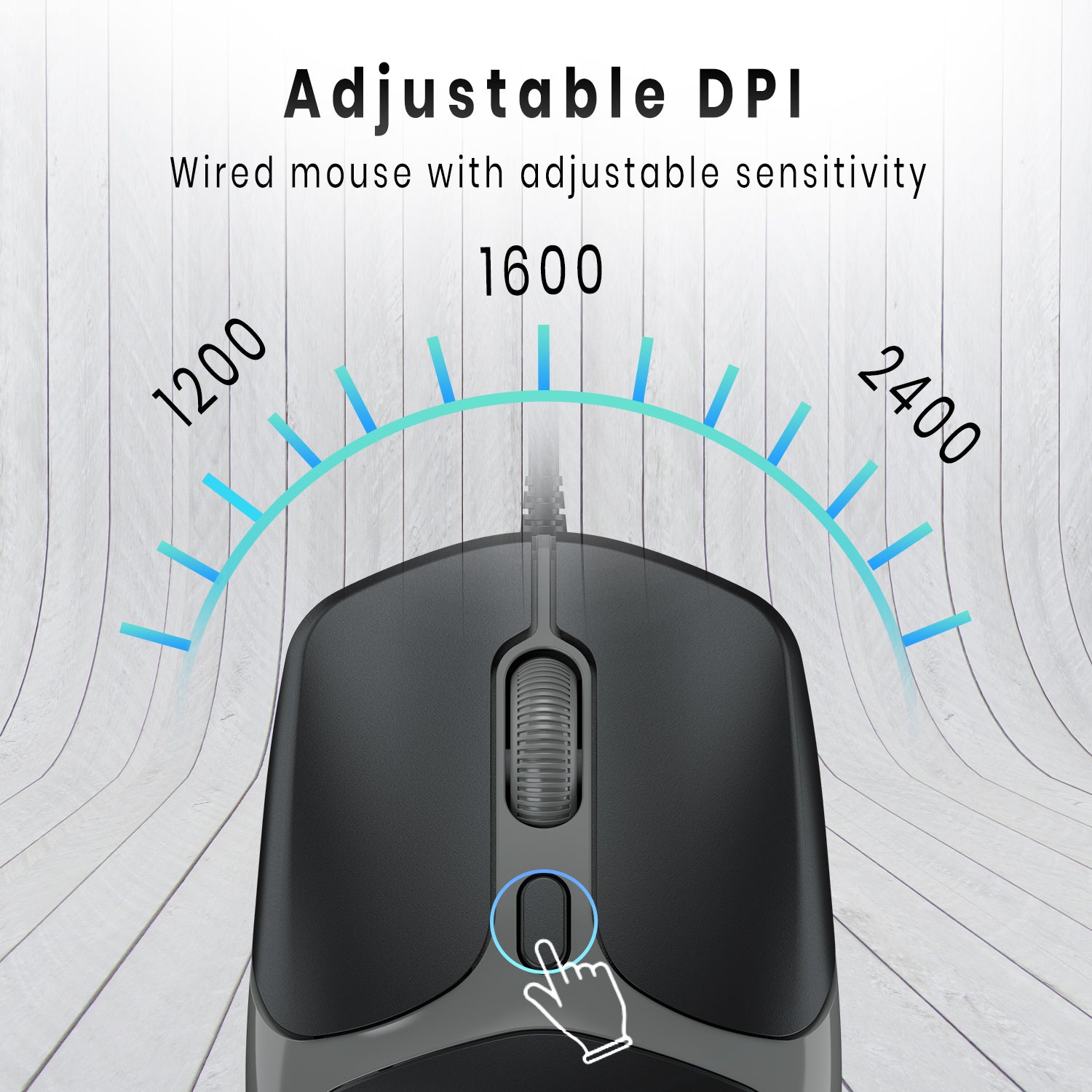 Portronics TOAD 103 wired gaming mouse with powerful DPI sensor and durable build quality – top-rated wired mouse for laptop users