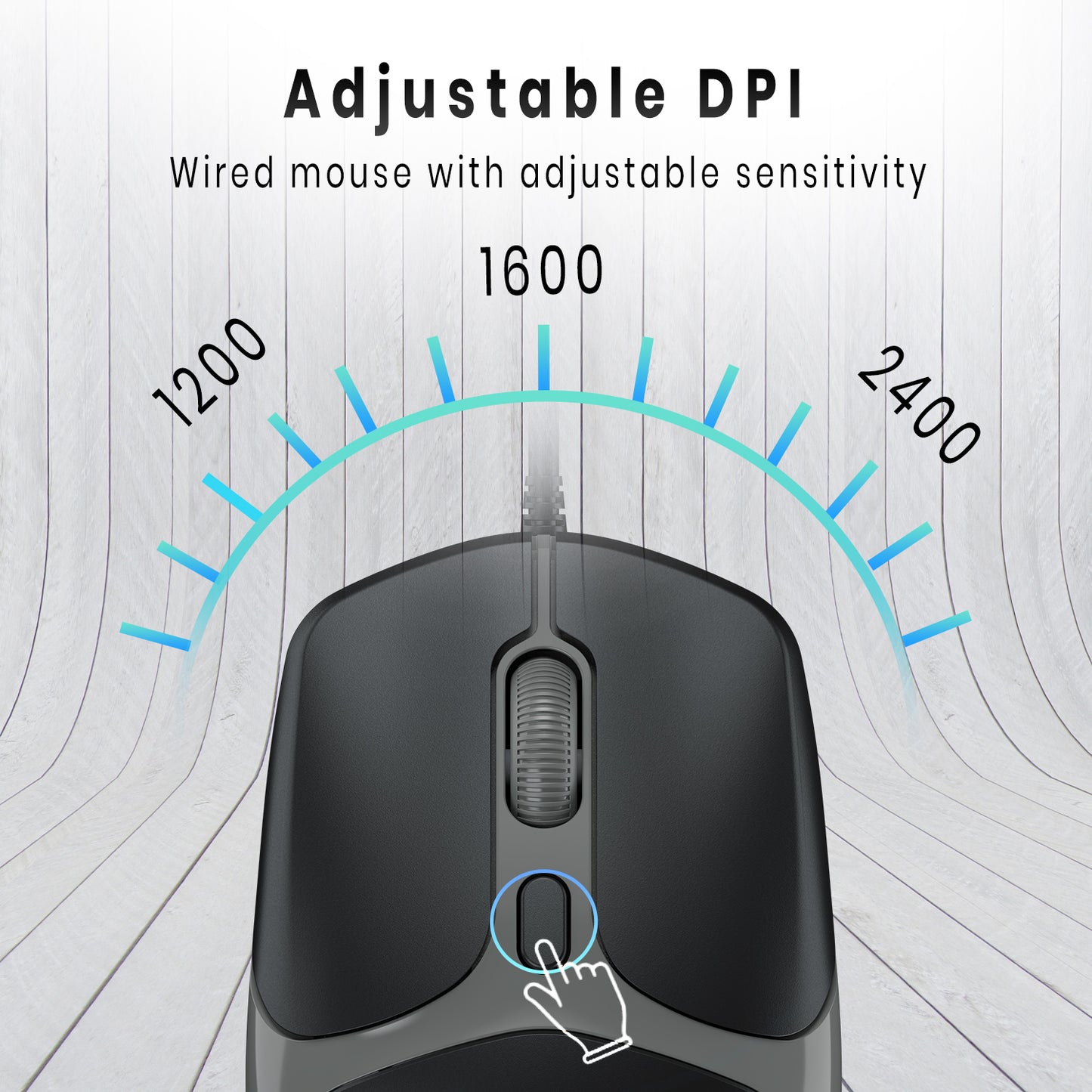 Portronics TOAD 103 wired gaming mouse with powerful DPI sensor and durable build quality – top-rated wired mouse for laptop users