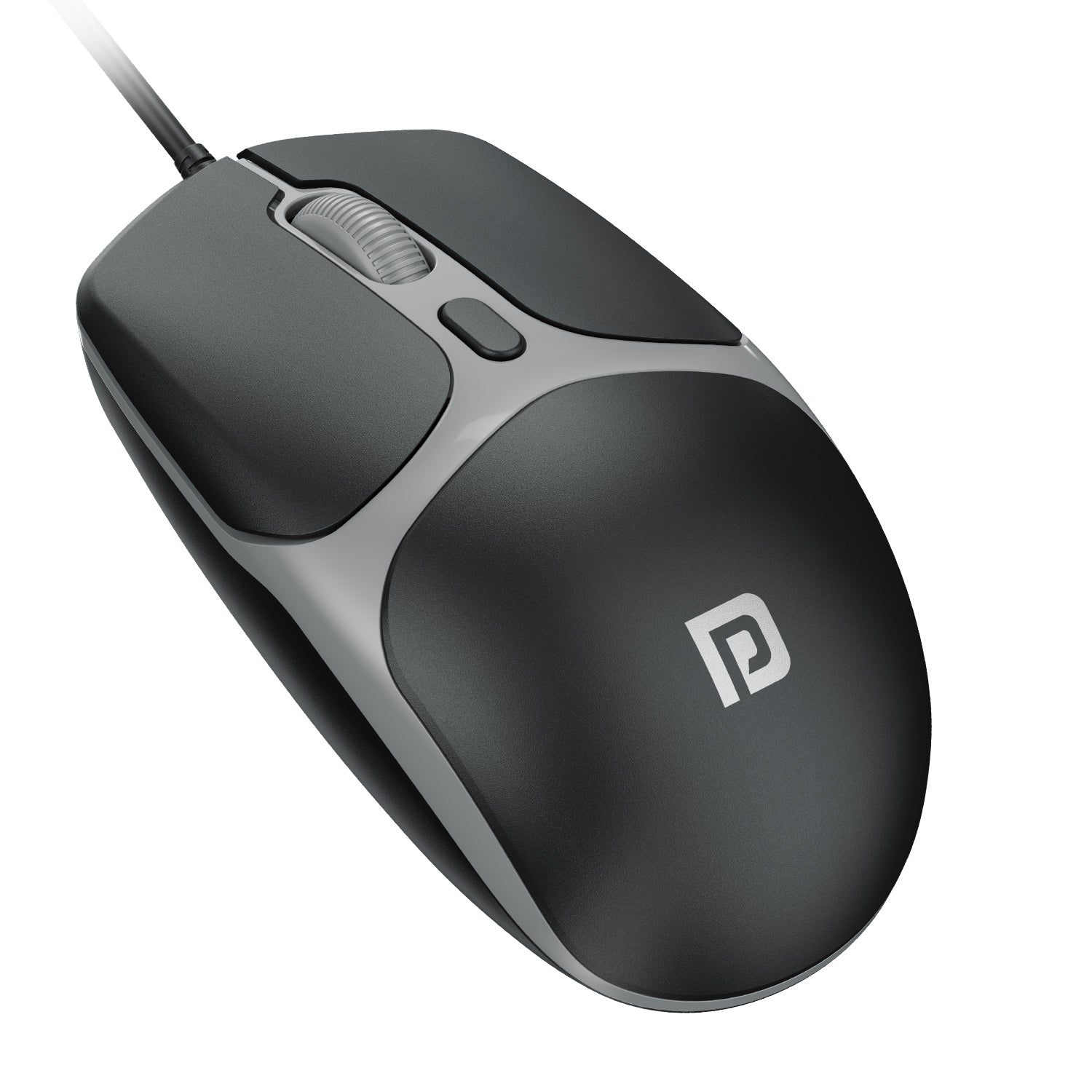 Portronics TOAD 103 wired optical mouse with 2400 DPI high-precision sensor and ergonomic ambidextrous design – ideal wired mouse for laptop and gaming use