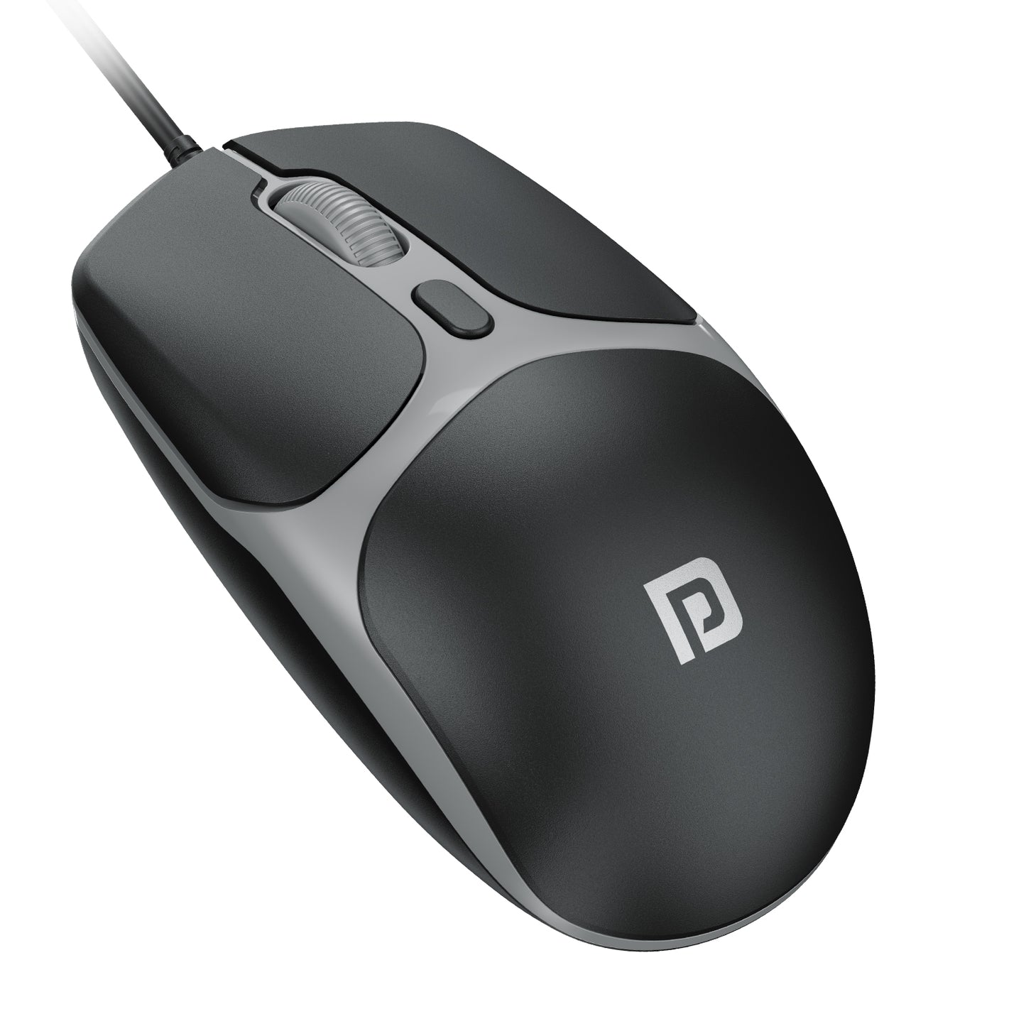 Portronics TOAD 103 wired optical mouse with 2400 DPI high-precision sensor and ergonomic ambidextrous design – ideal wired mouse for laptop and gaming use