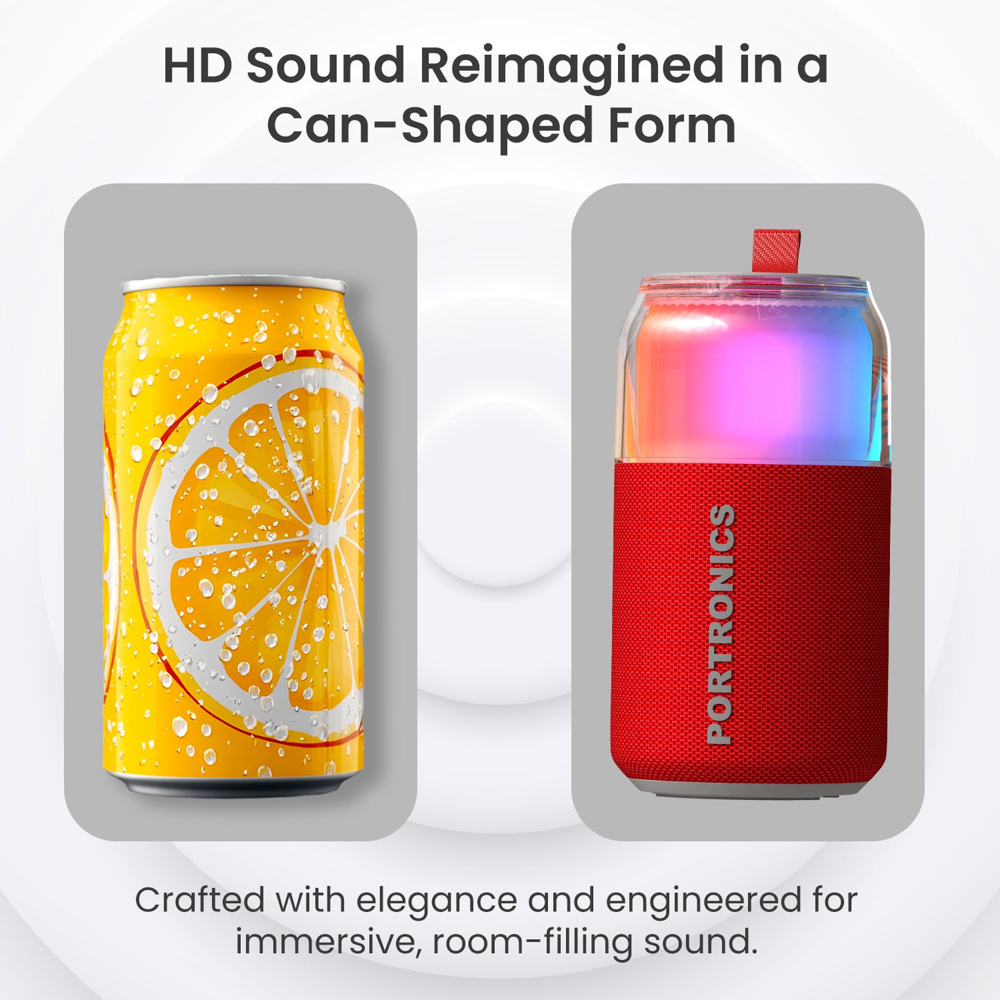 Portronics Talk Six Portable Bluetooth Speaker | Perfect for travel and music with Bluetooth 5.3 connectivity and 1800mAh rechargeable battery | portable speaker suited for daily use