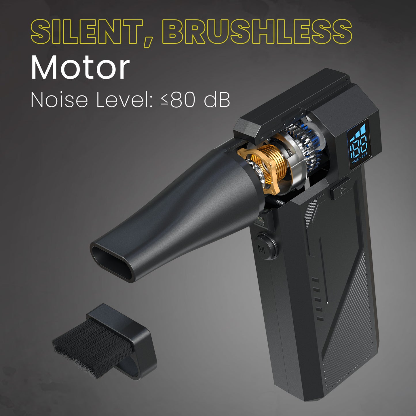 Portronics Tornado Pro Air Blower for Computer | BLDC motor delivers extreme air pressure for precision cleaning | This air blower for computer components delivers fast, controlled dust removal.
