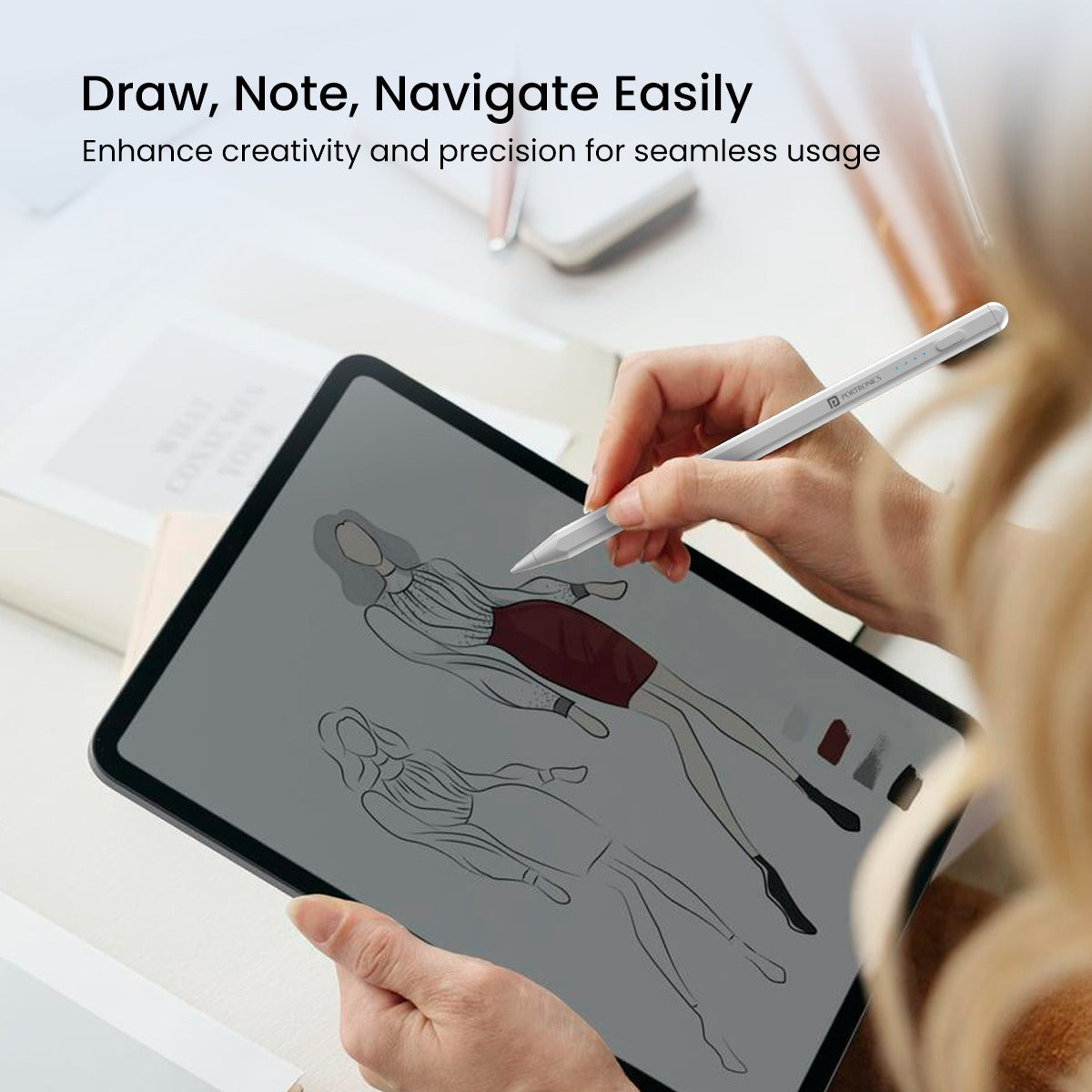 Portronics glide stylus pen for tablet| best stylus pencil to enhance your creativity| 