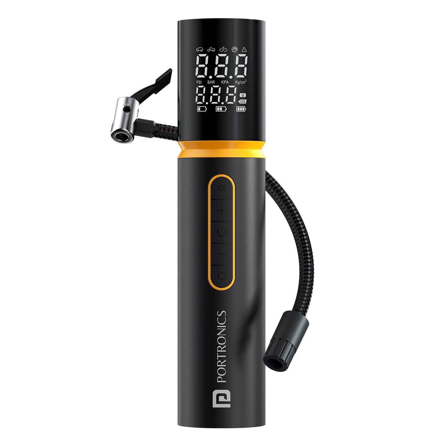 Portronics vayu 5.0 portable tyre inflator| rechargeable car tyre inflator