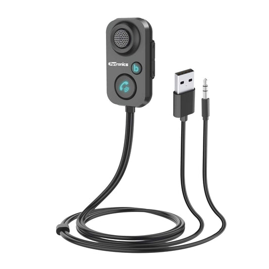 Portronics wireless car receiver with Bluetooth 5.1 for Android and iPhone, enabling hands-free phone calls and HD music on car stereo system
