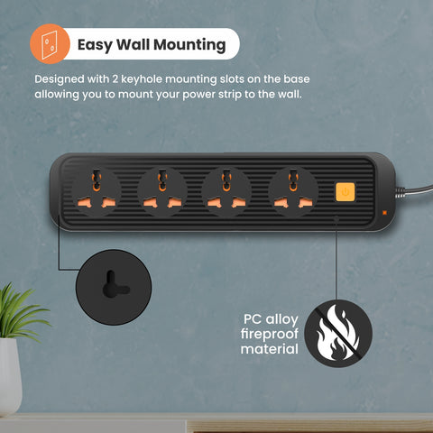 easy wall hanging power extension board