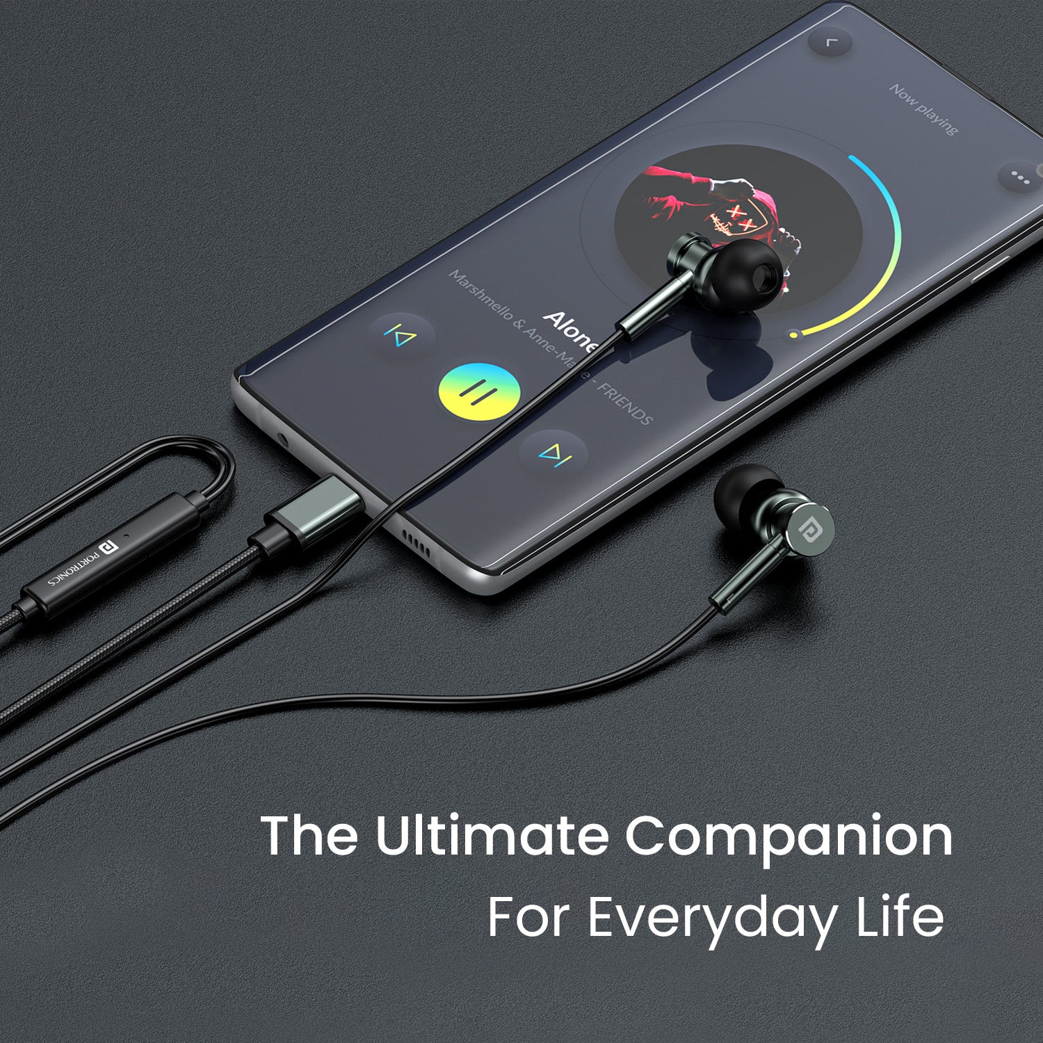Green Protronics Conch Tune C wired earphones – stylish, comfortable, and reliable Type C earphones with mic under 500 for everyday use