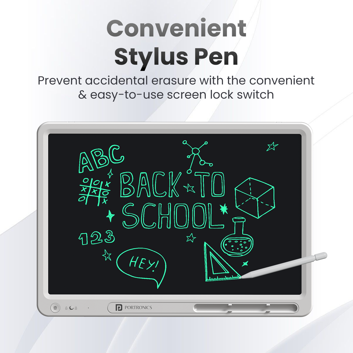 Ruffpad 21 Pro Digital Writing Pad with Smooth Stylus Pen – Reusable LCD Notepad for Students and Kids