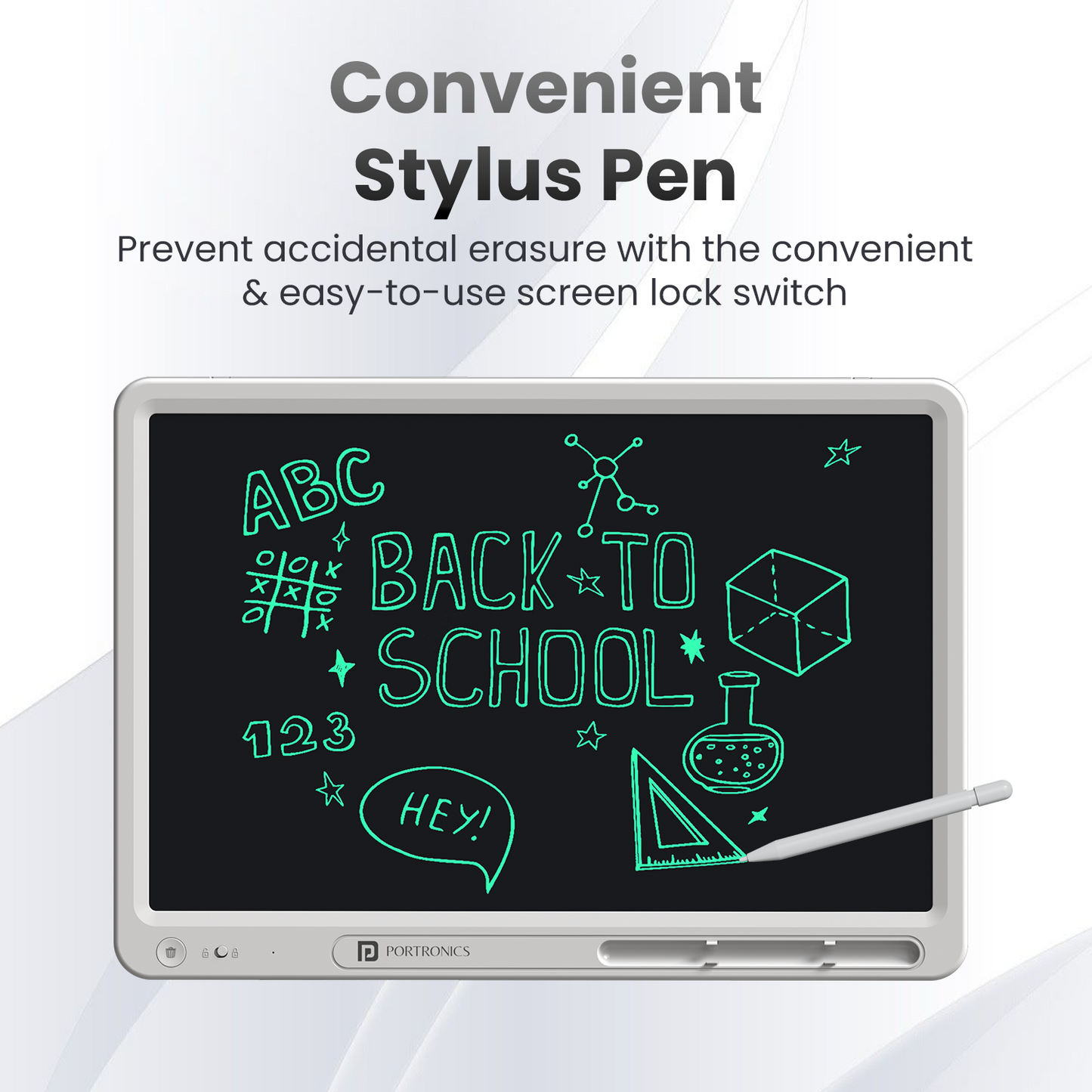 Ruffpad 21 Pro Digital Writing Pad with Smooth Stylus Pen – Reusable LCD Notepad for Students and Kids