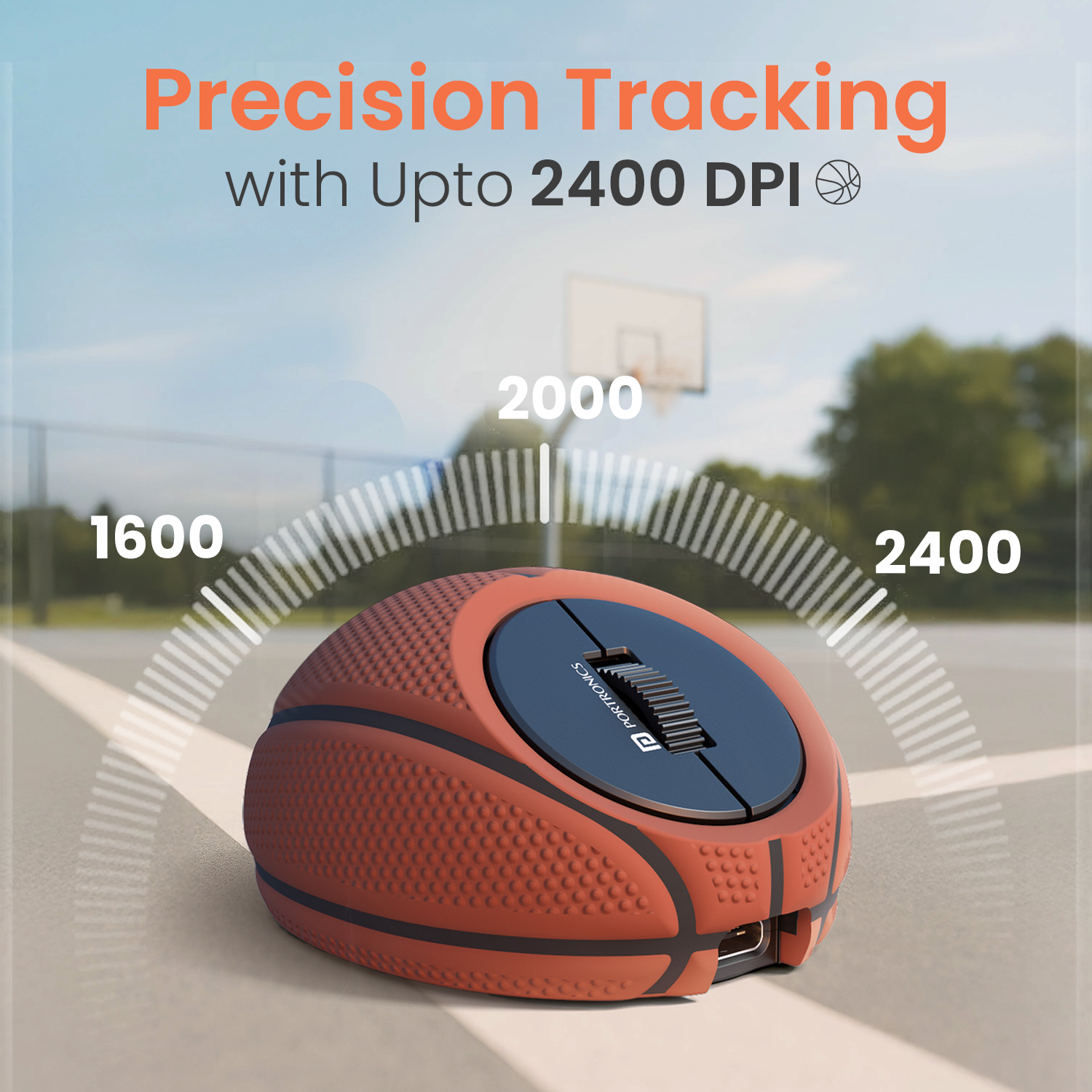 ToadPlay Basketball high quality Bluetooth mouse for laptop and wireless rechargeable mouse with multi-device support, perfect wireless optical mouse for everyday work, browsing, and casual gaming.