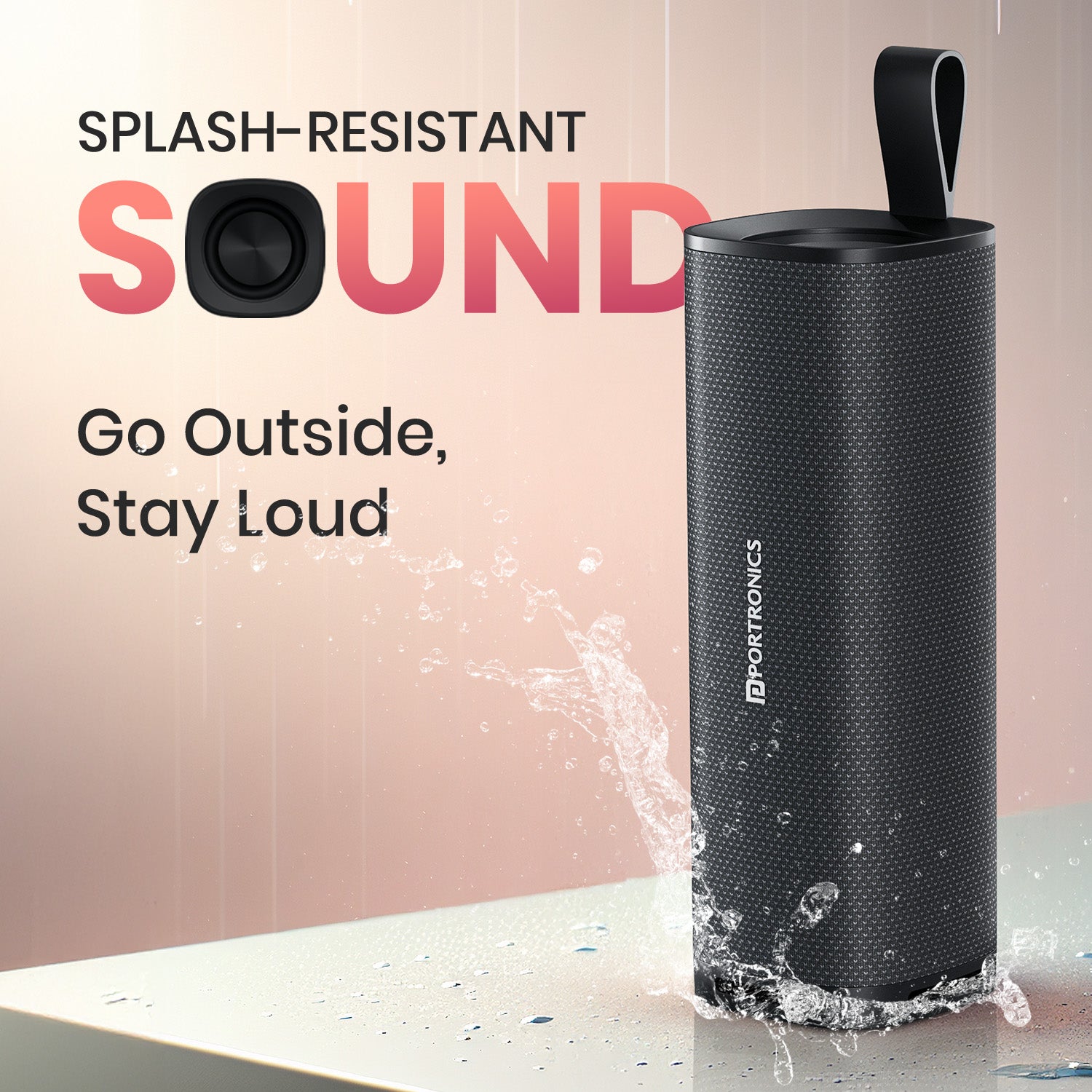 buy bluetooth speakers online – portronics fynix wireless speaker with fm radio, mic, deep bass, and 360° surround sound| bluetooth speaker for outdoor| bluetooth speaker for travel