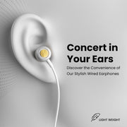 Portonics Conch 10 stylish in ear wired headphones 
